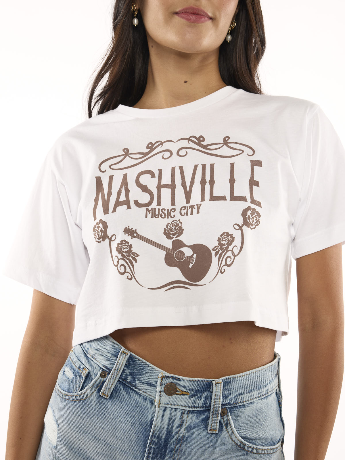 Small Nashville Crop Tee