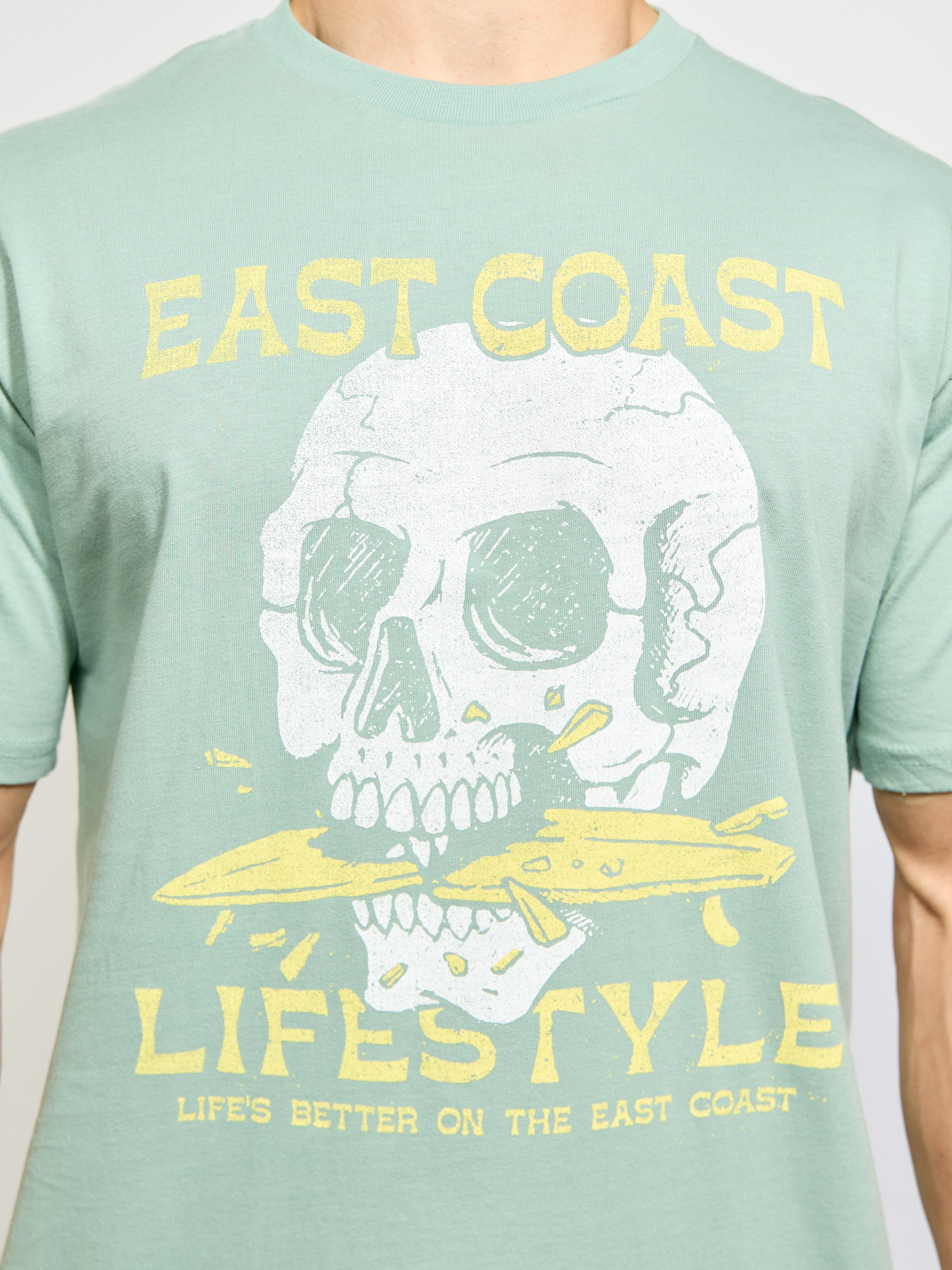 East Coast Lifestyle Surfboard Skeleton Tee