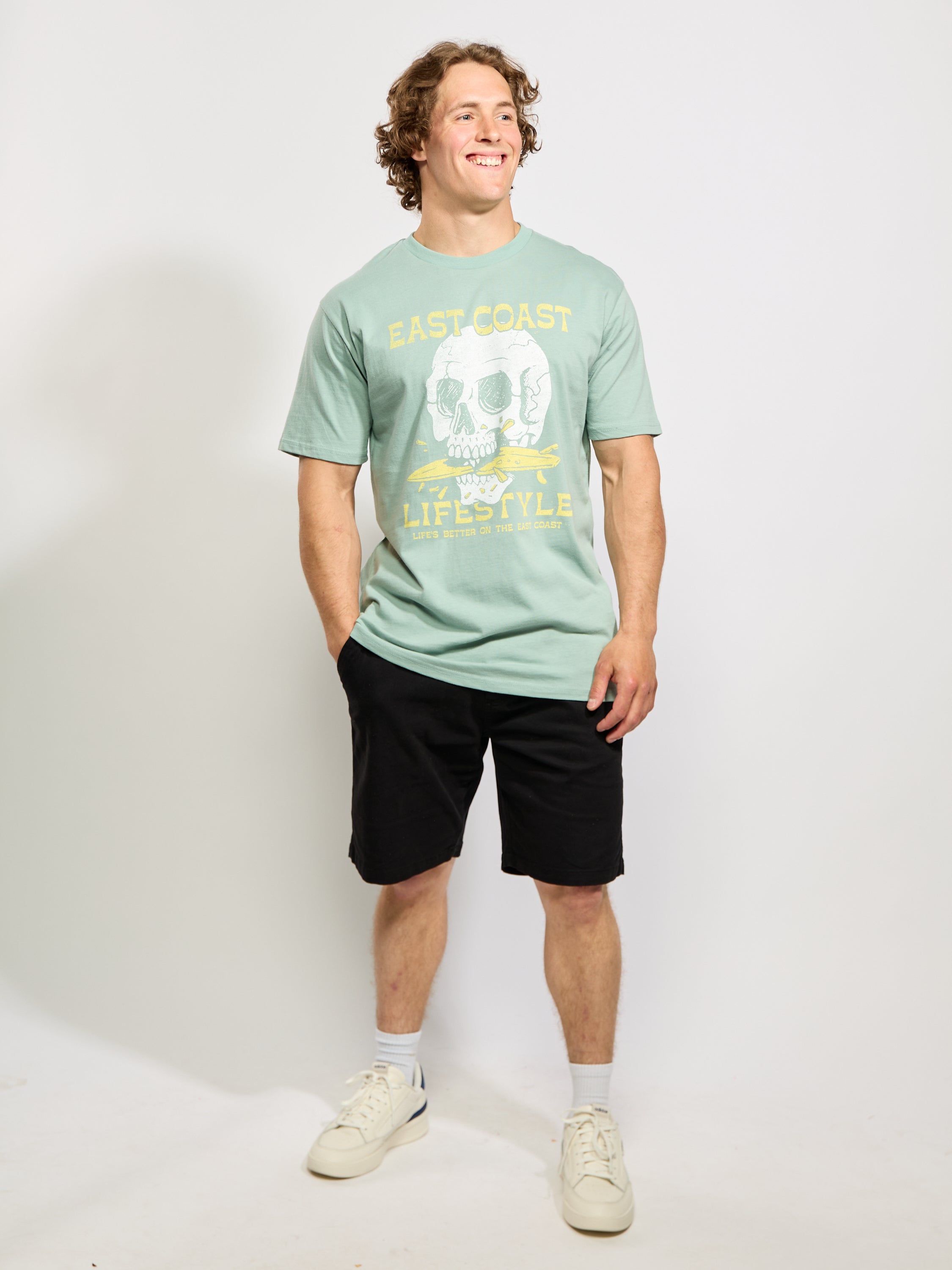 East Coast Lifestyle Surfboard Skeleton Tee