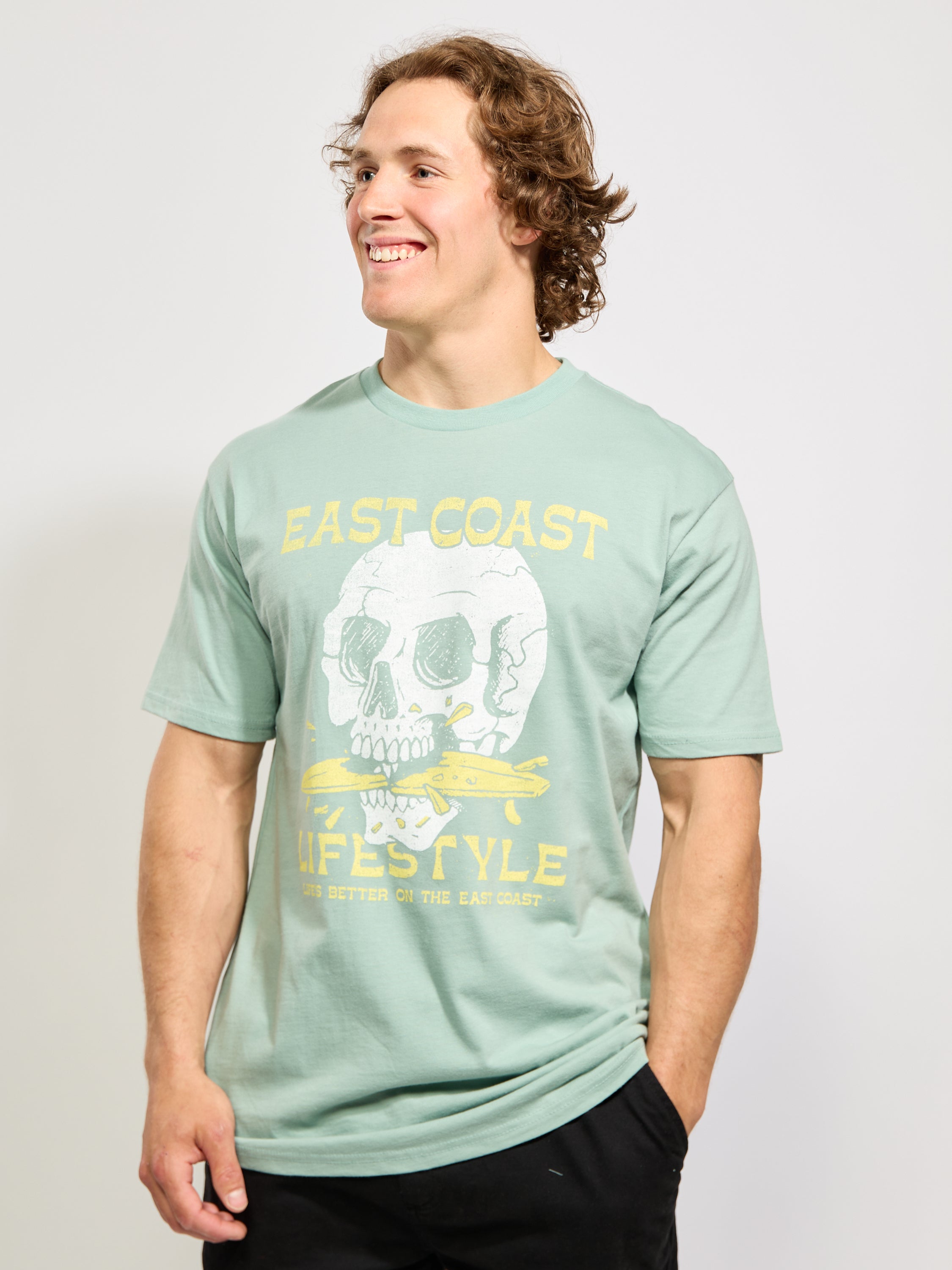 East Coast Lifestyle Surfboard Skeleton Tee