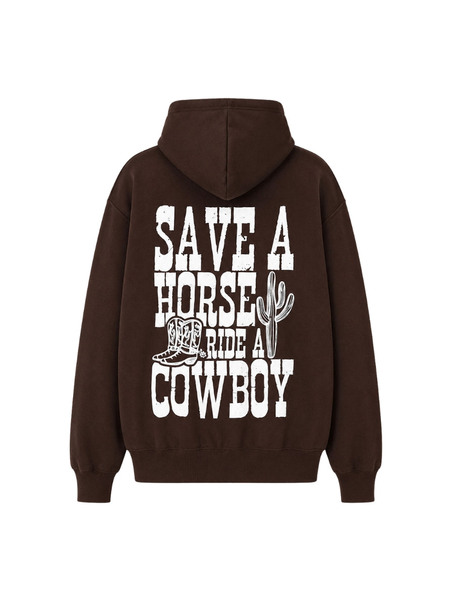 Save a Horse Ride a Cowboy Graphic Hoodie – Pseudio