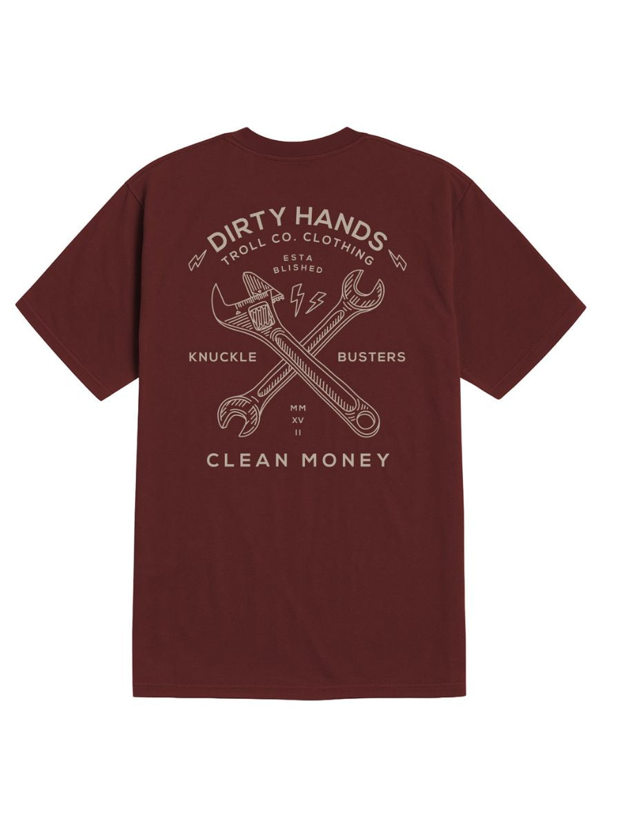Troll Co. Burgundy Twisting Wrenches Tee
