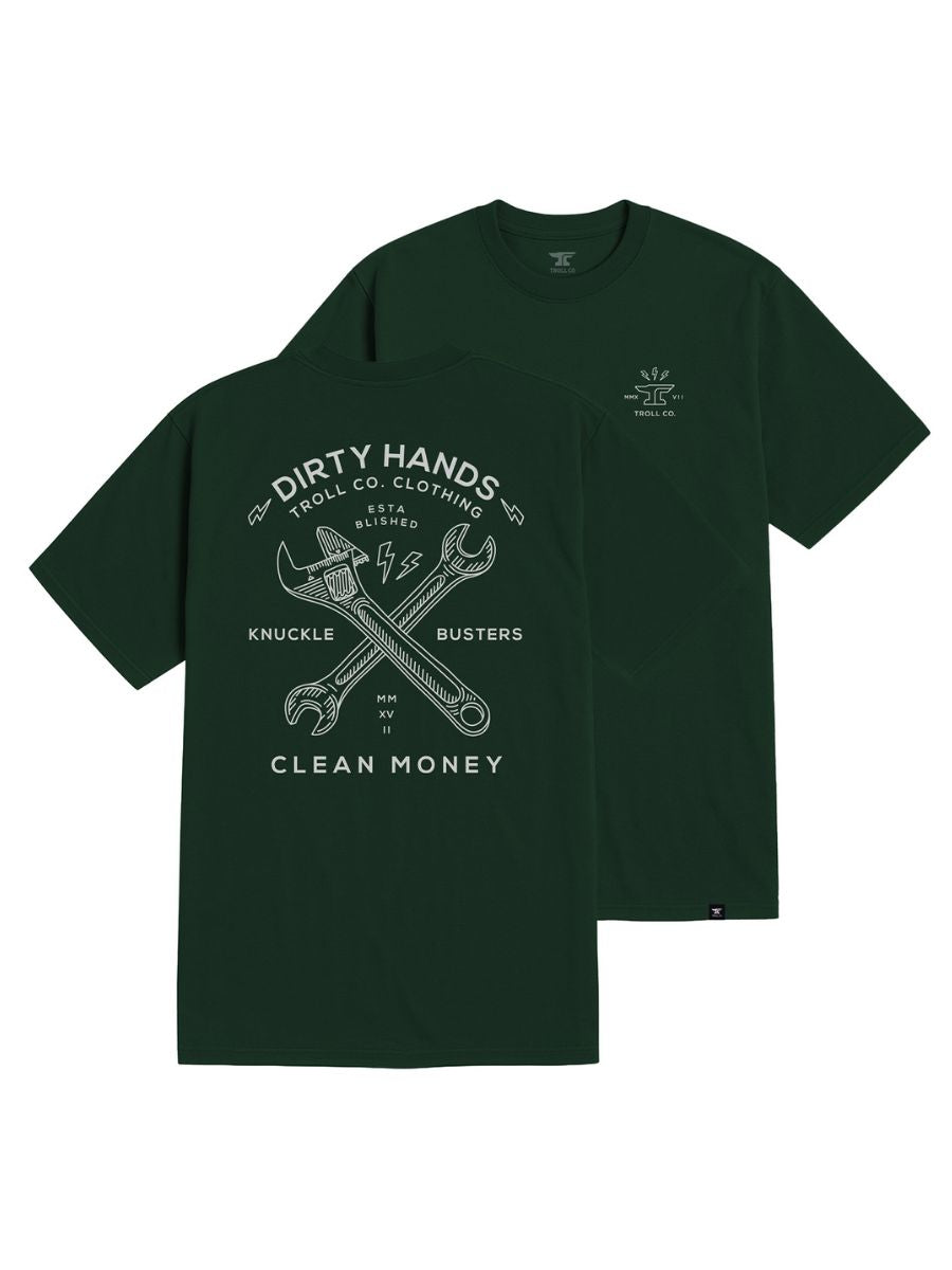 Troll Co. Forest Green Twisting Wrenches Tee