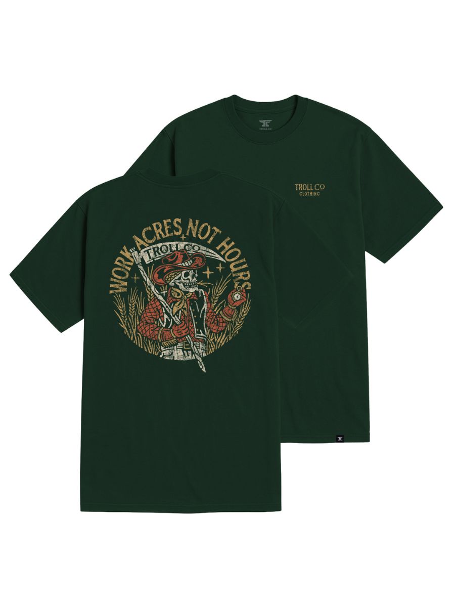 Troll Co. Forest Green Work Acres Tee