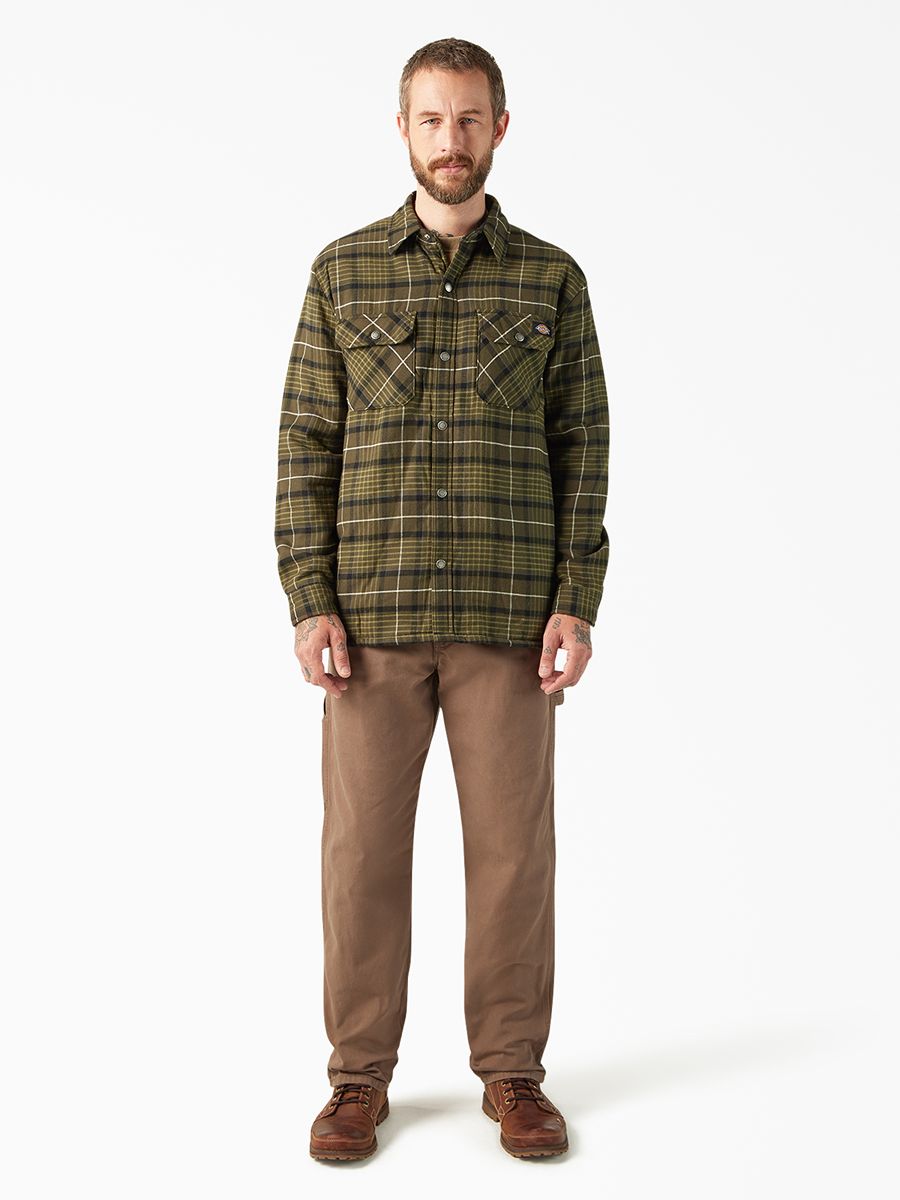 Dickies Sherpa Lined Flannel Shacket