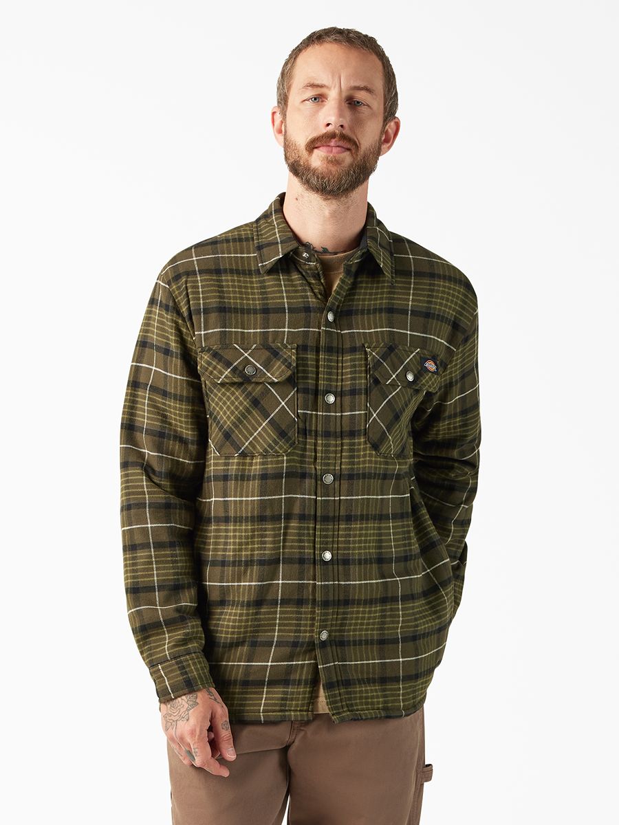 Dickies Sherpa Lined Flannel Shacket