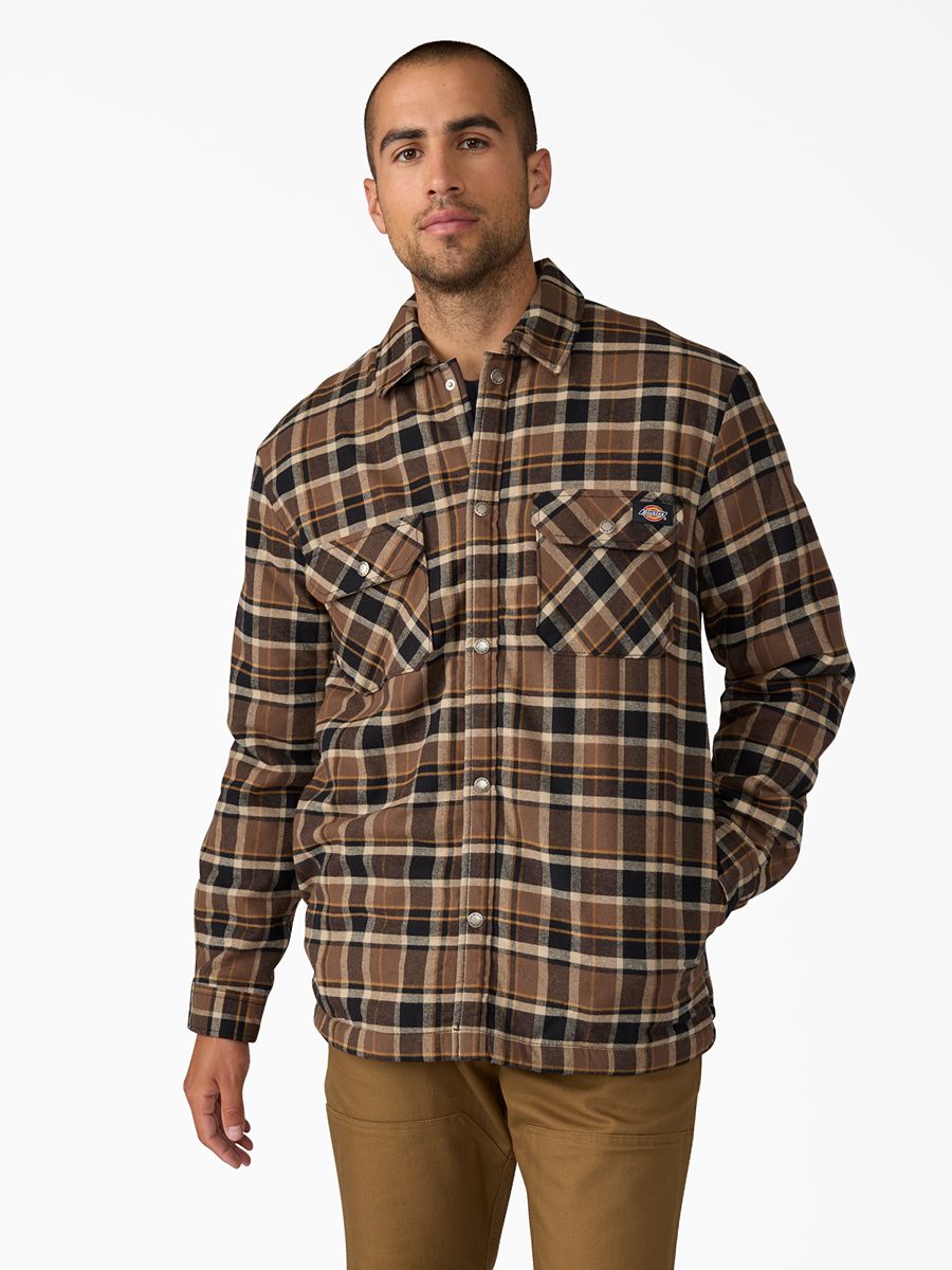 Dickies Sherpa Lined Flannel Shacket
