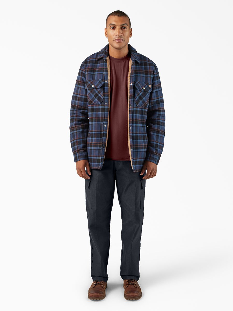 Dickies Sherpa Lined Flannel Shacket