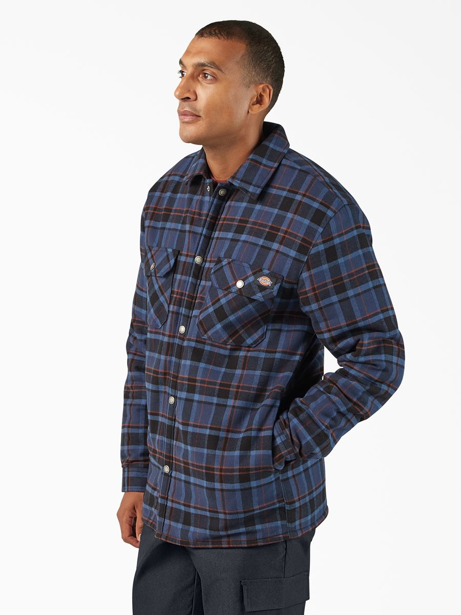 Dickies Sherpa Lined Flannel Shacket