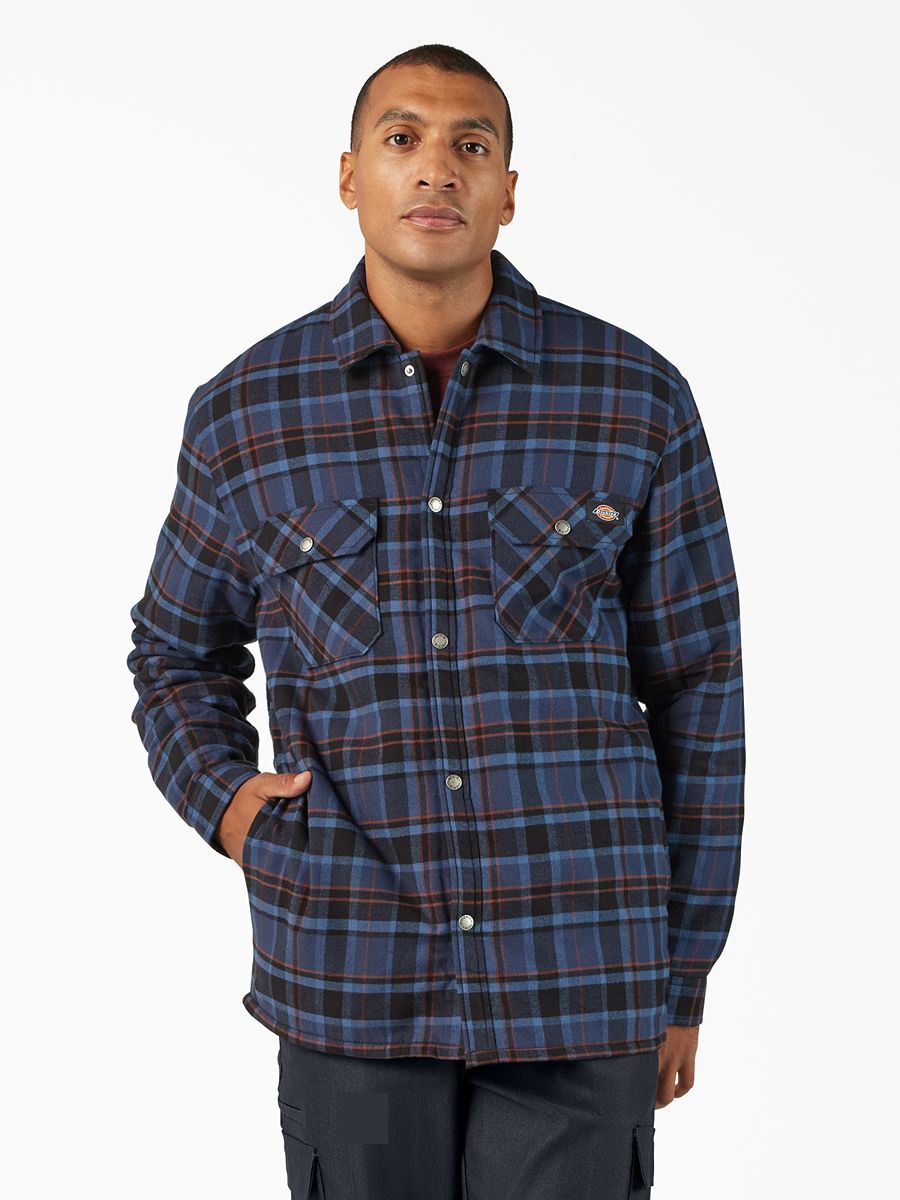 Dickies Sherpa Lined Flannel Shacket