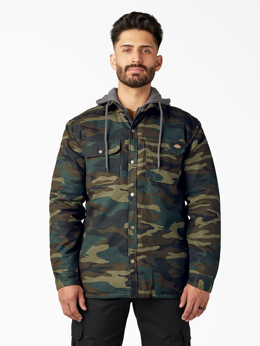 Dickies Fleece Hooded Duck Shacket