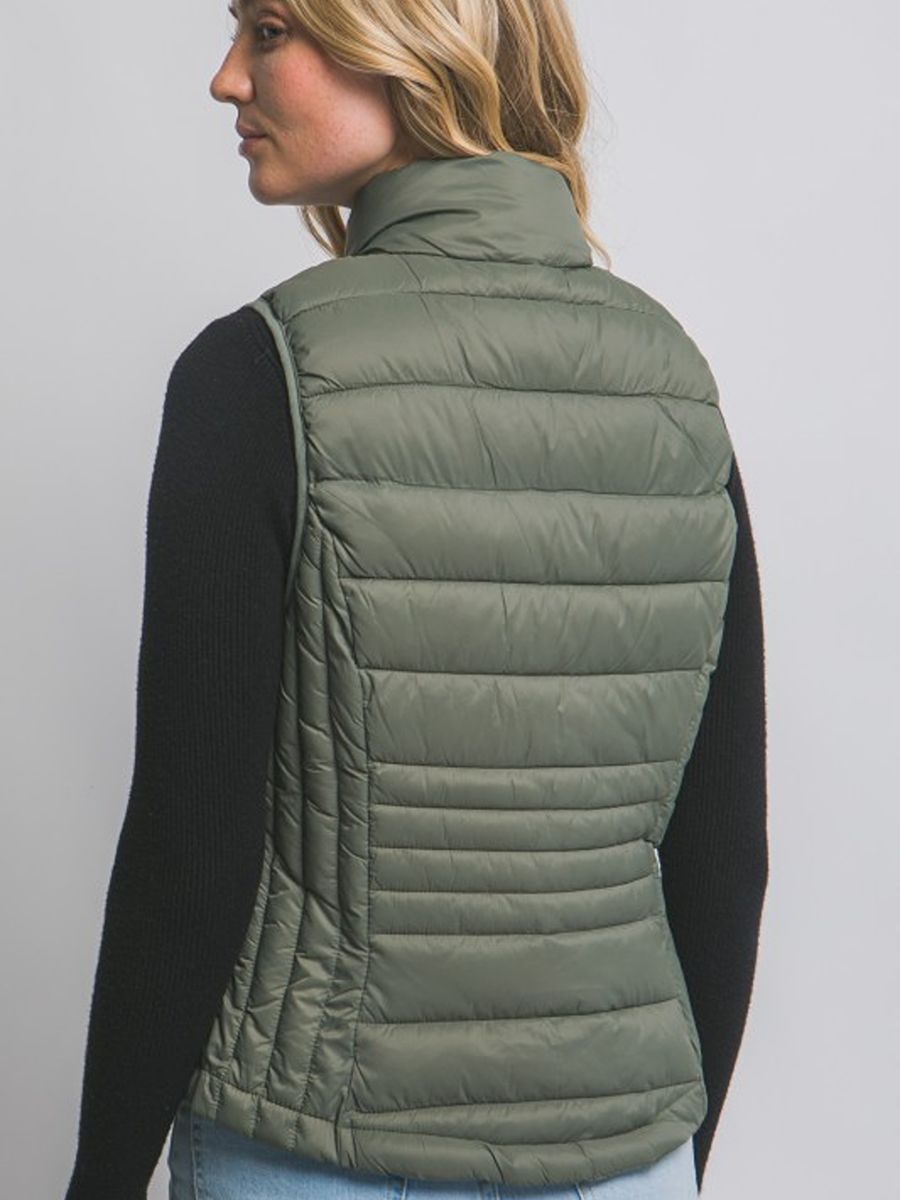 Piped Puff Vest