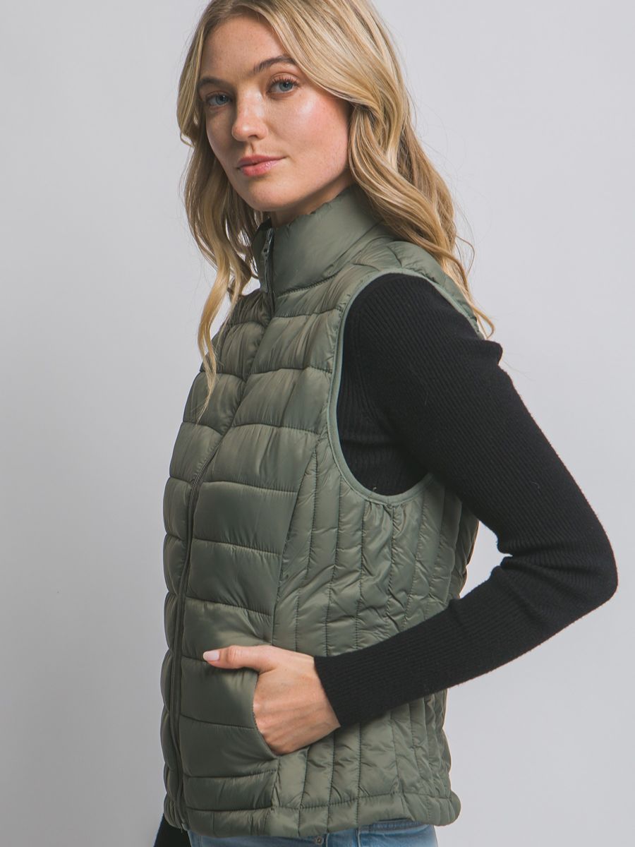 Piped Puff Vest