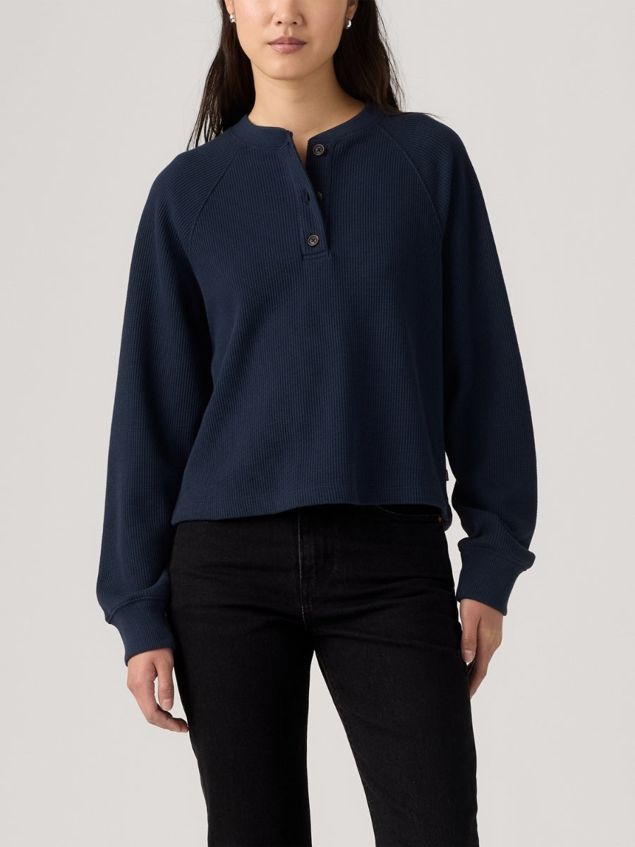 Levi’s Lassen Navy Henley Top