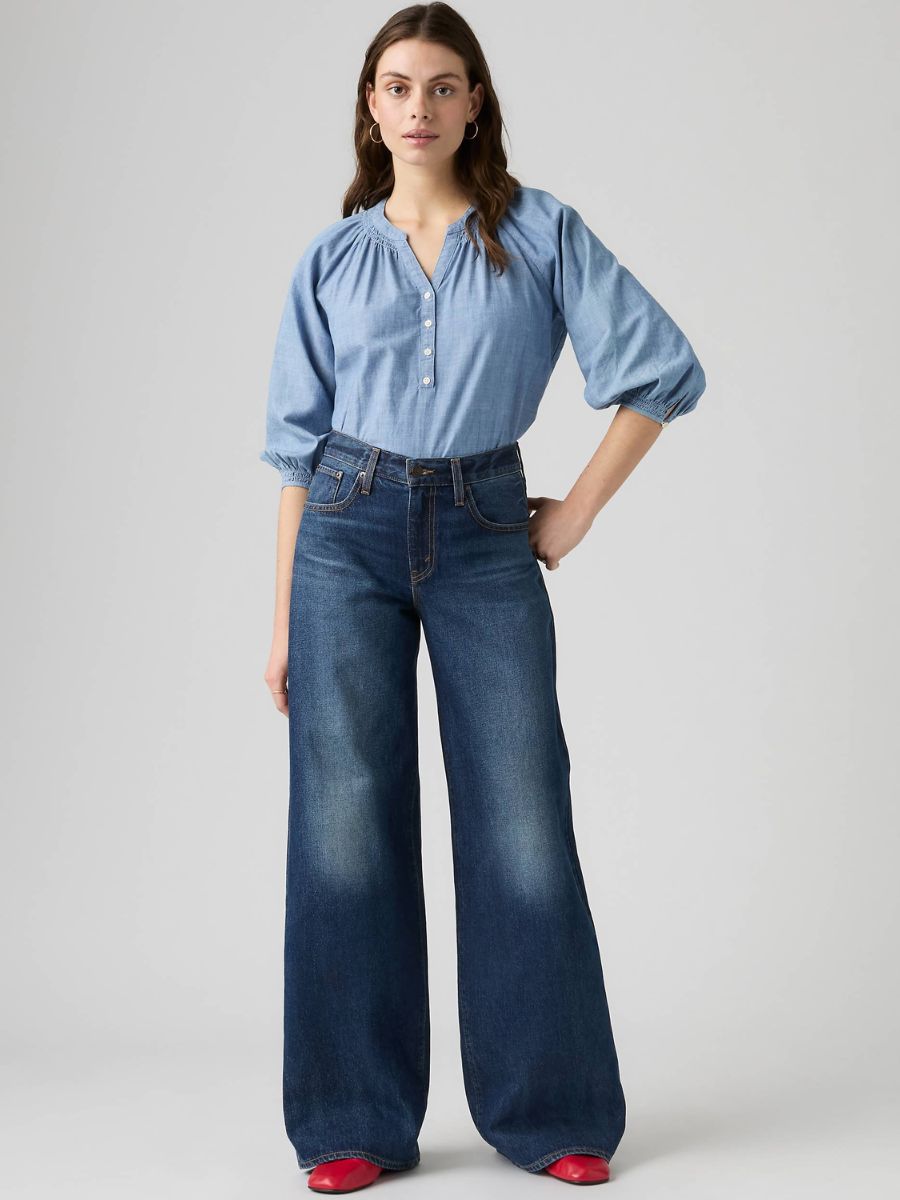 Levi's Middy Wide Leg Midnight Charm Jean