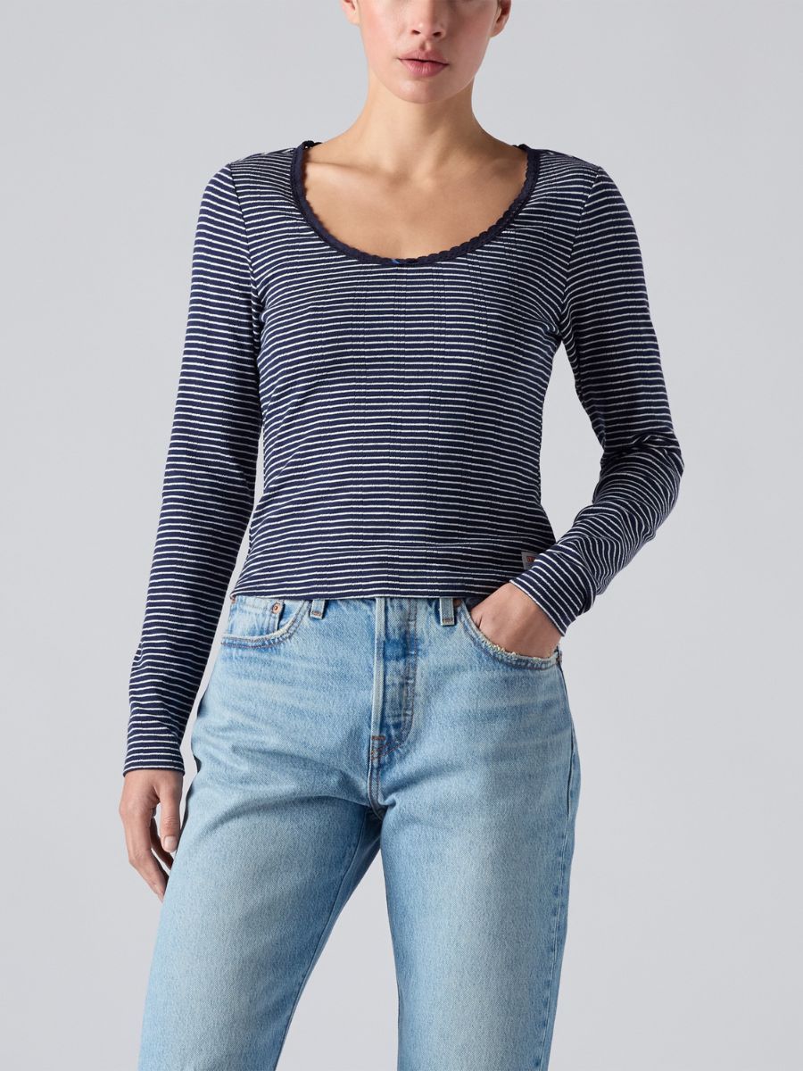 Levi’s Dry Goods Pointelle Navy Top