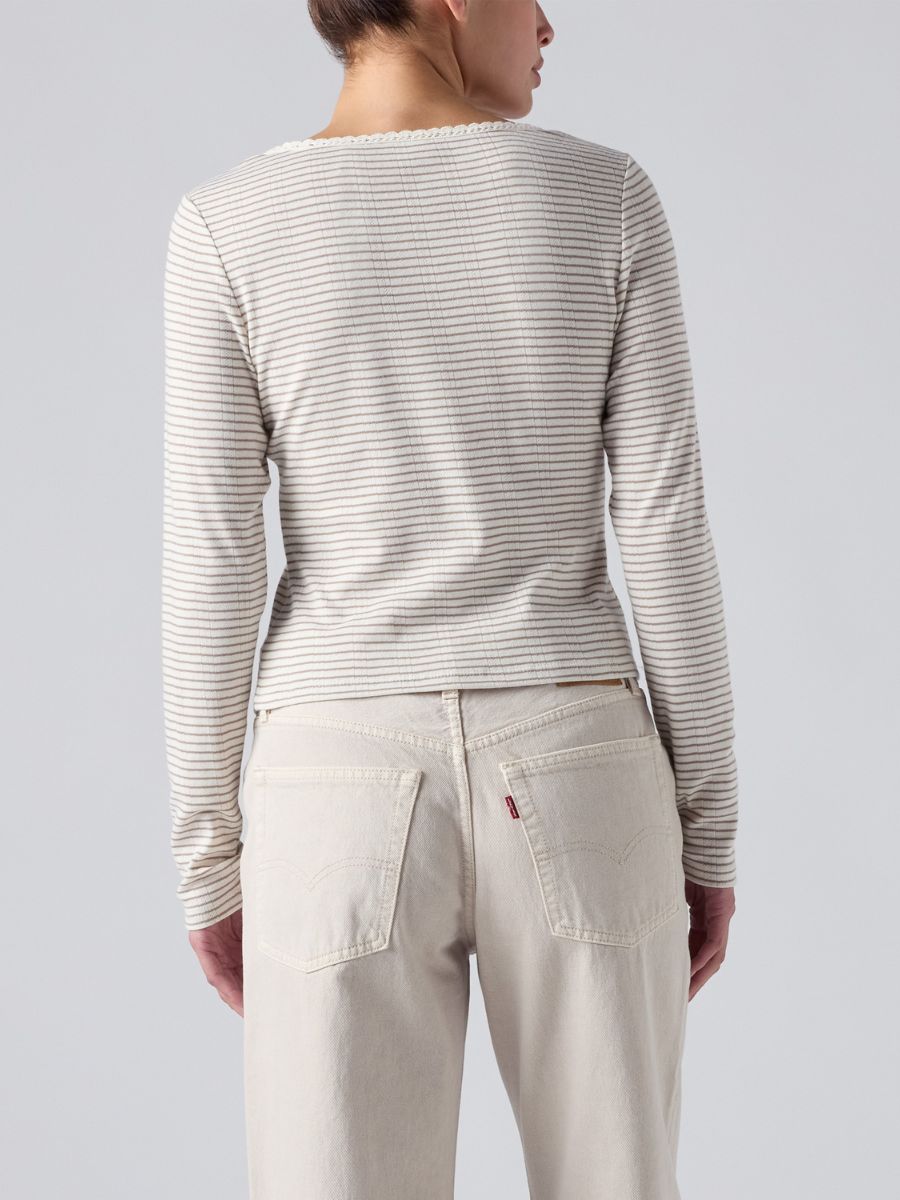 Levi’s Dry Goods Pointelle Egret Top