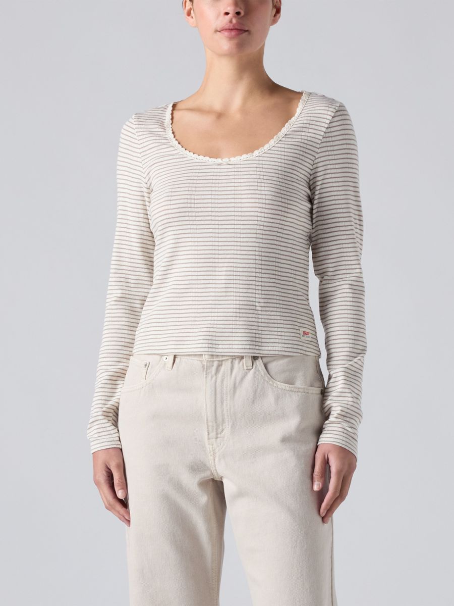 Levi’s Dry Goods Pointelle Egret Top