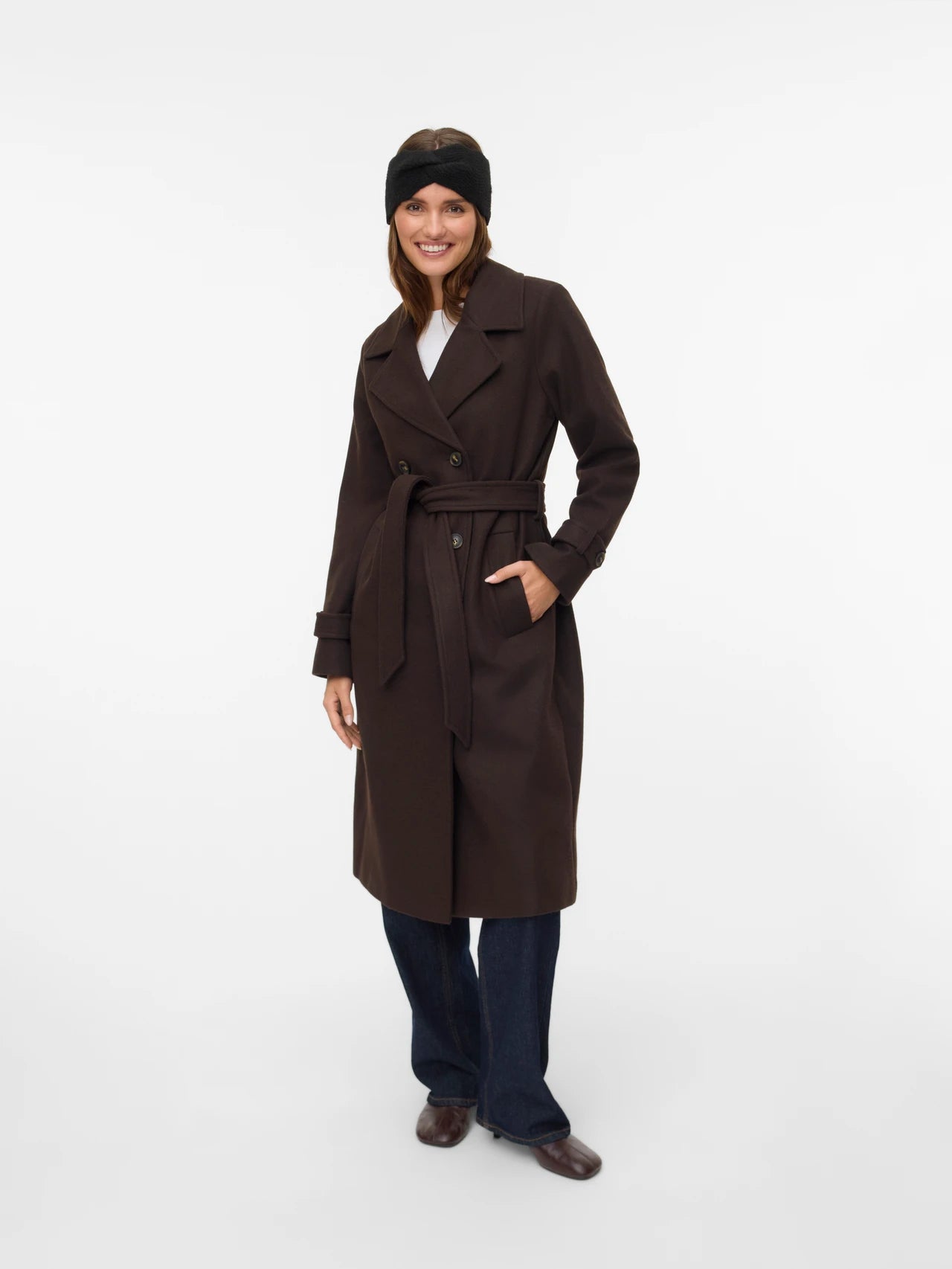 Vero Moda Fortune Vega Long Belted Coat