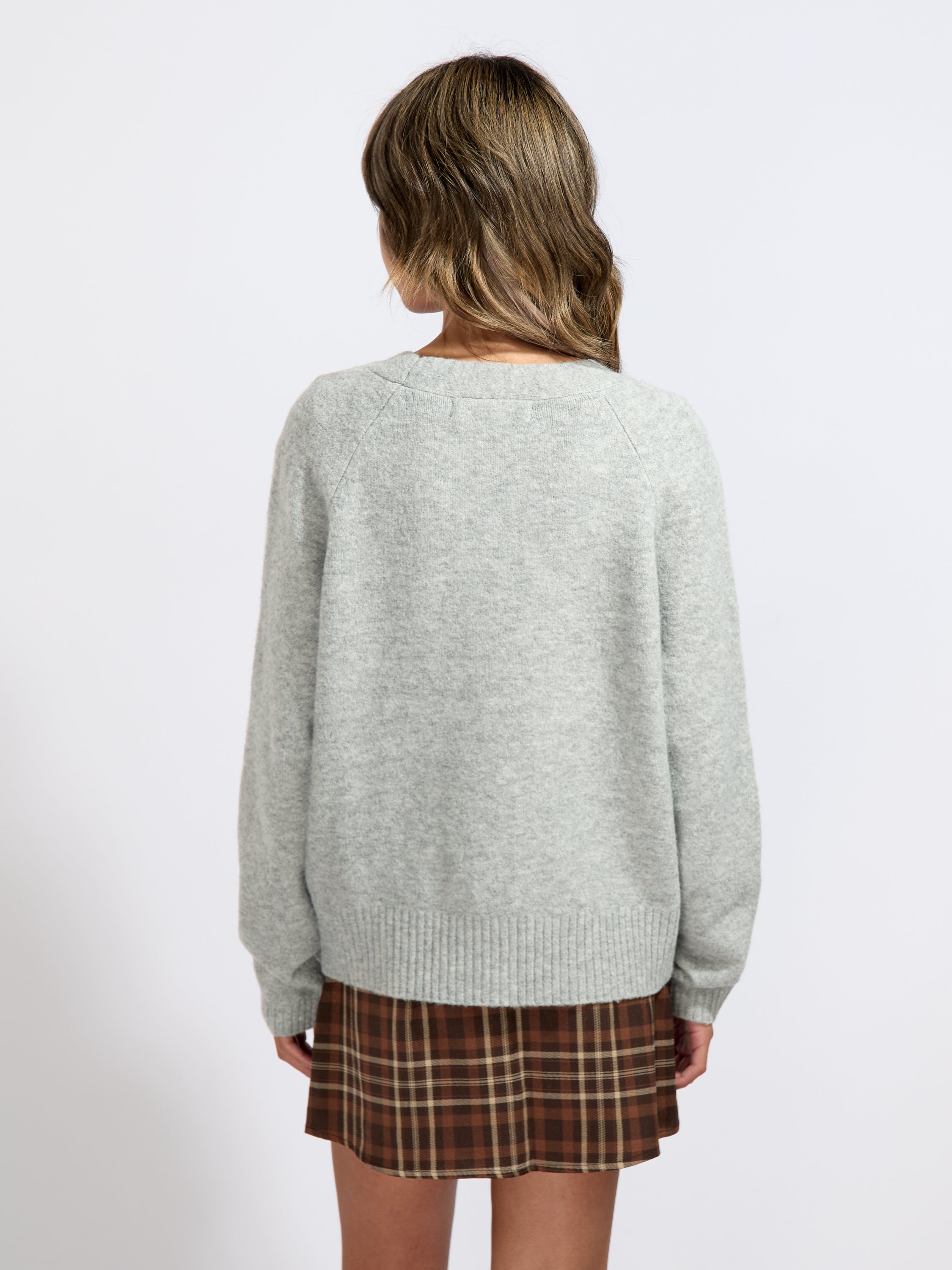 Boom Long Sleeve V-Neck Button Cardigan