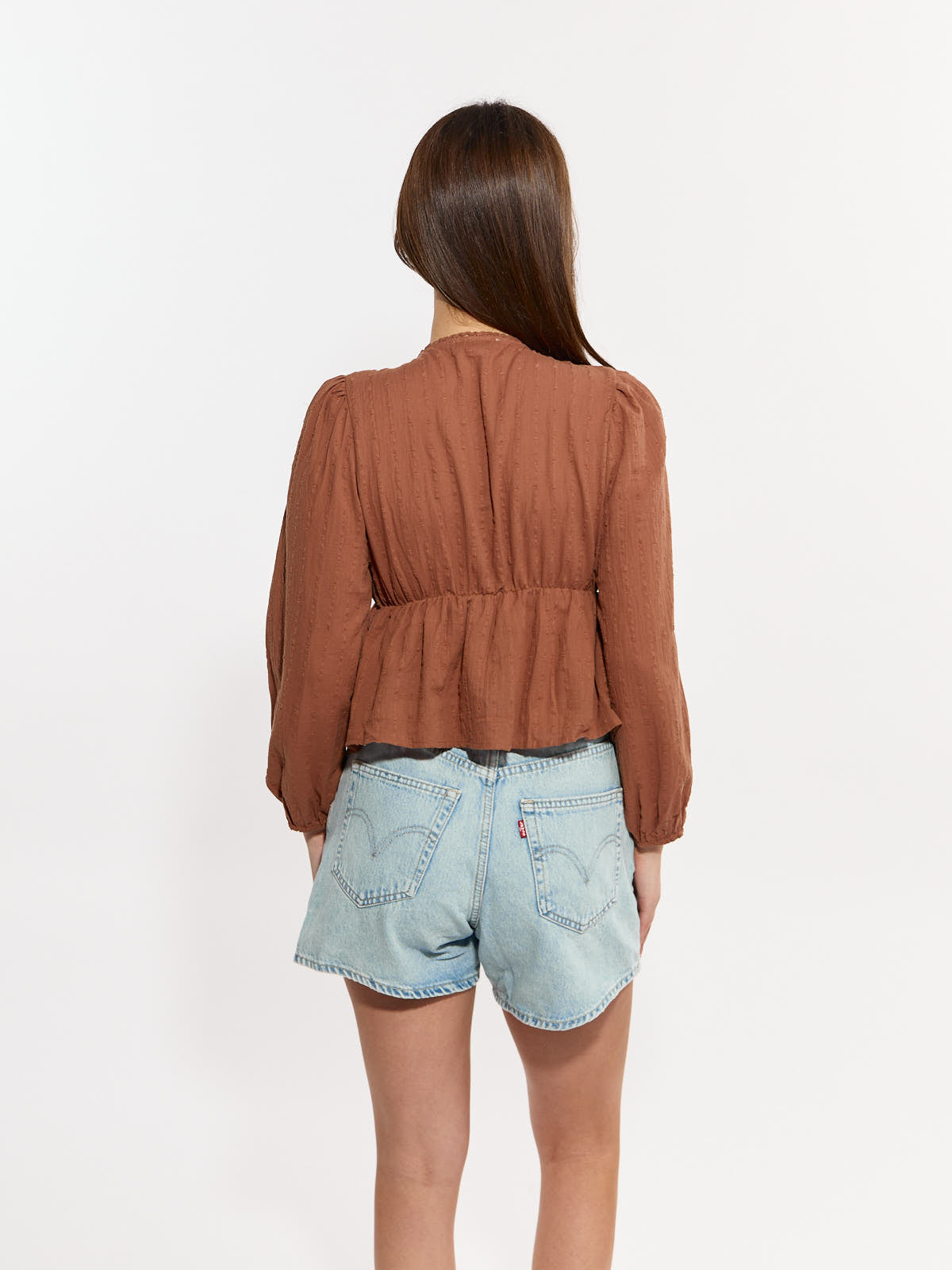 Mary V-Neck Long Sleeve Blouse