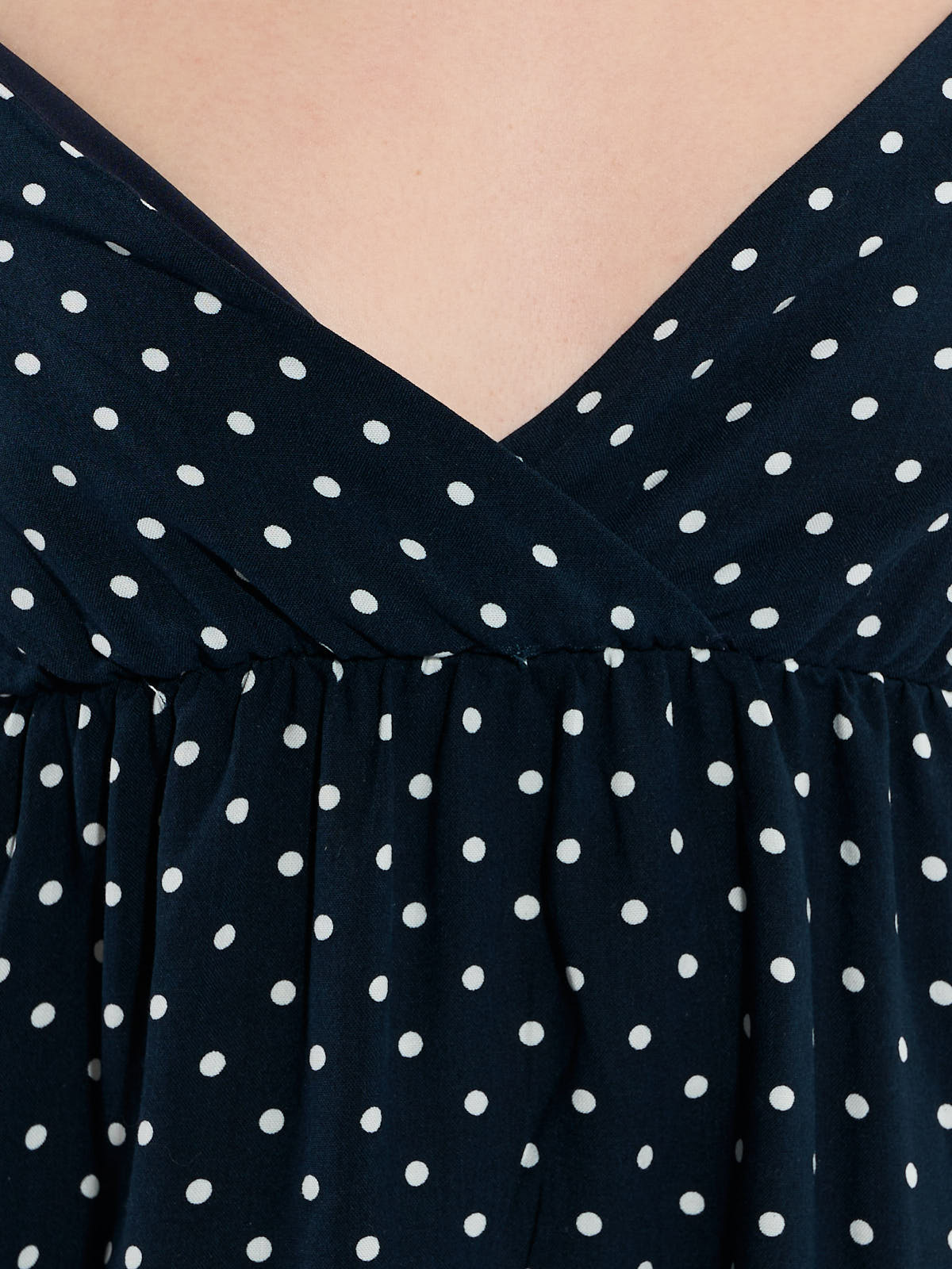 Polka Dot Satin Tank Top