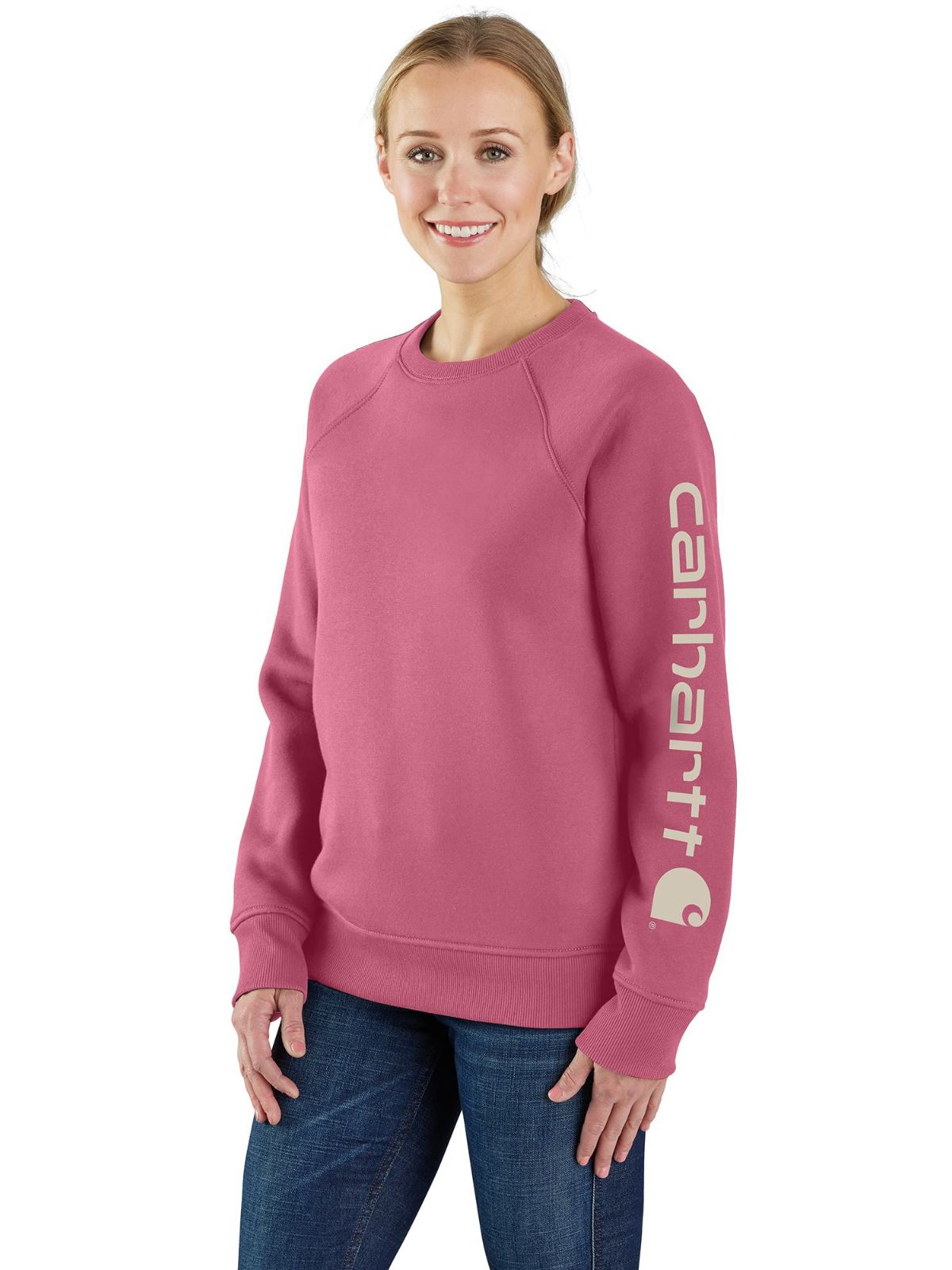 Carhartt Relaxed Fit Sleeve Logo Crew Sweater
