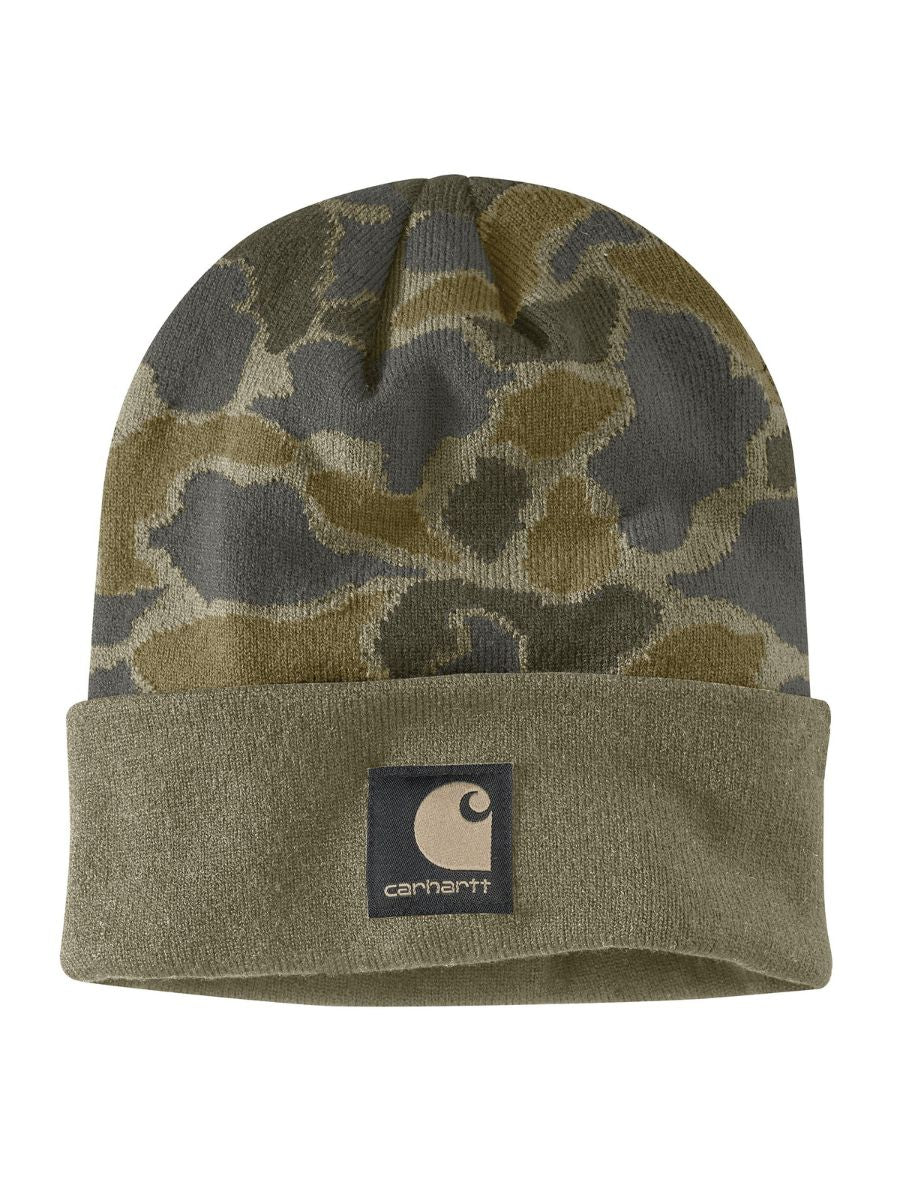 Carhartt Knit Cuffed Camo Beanie