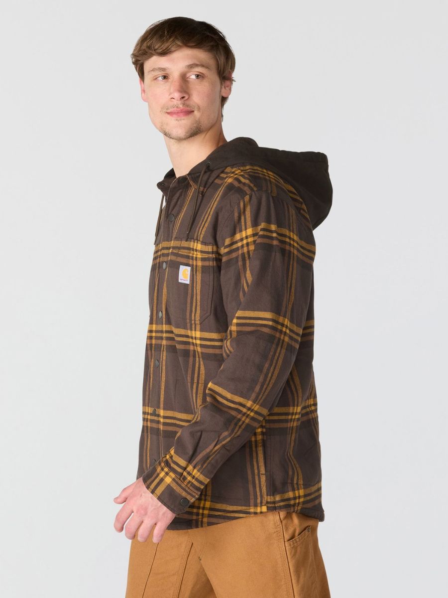 Carhartt Relaxed Fit Fleece Lined Hooded Flannel
