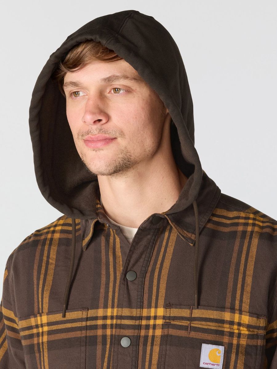Carhartt Relaxed Fit Fleece Lined Hooded Flannel