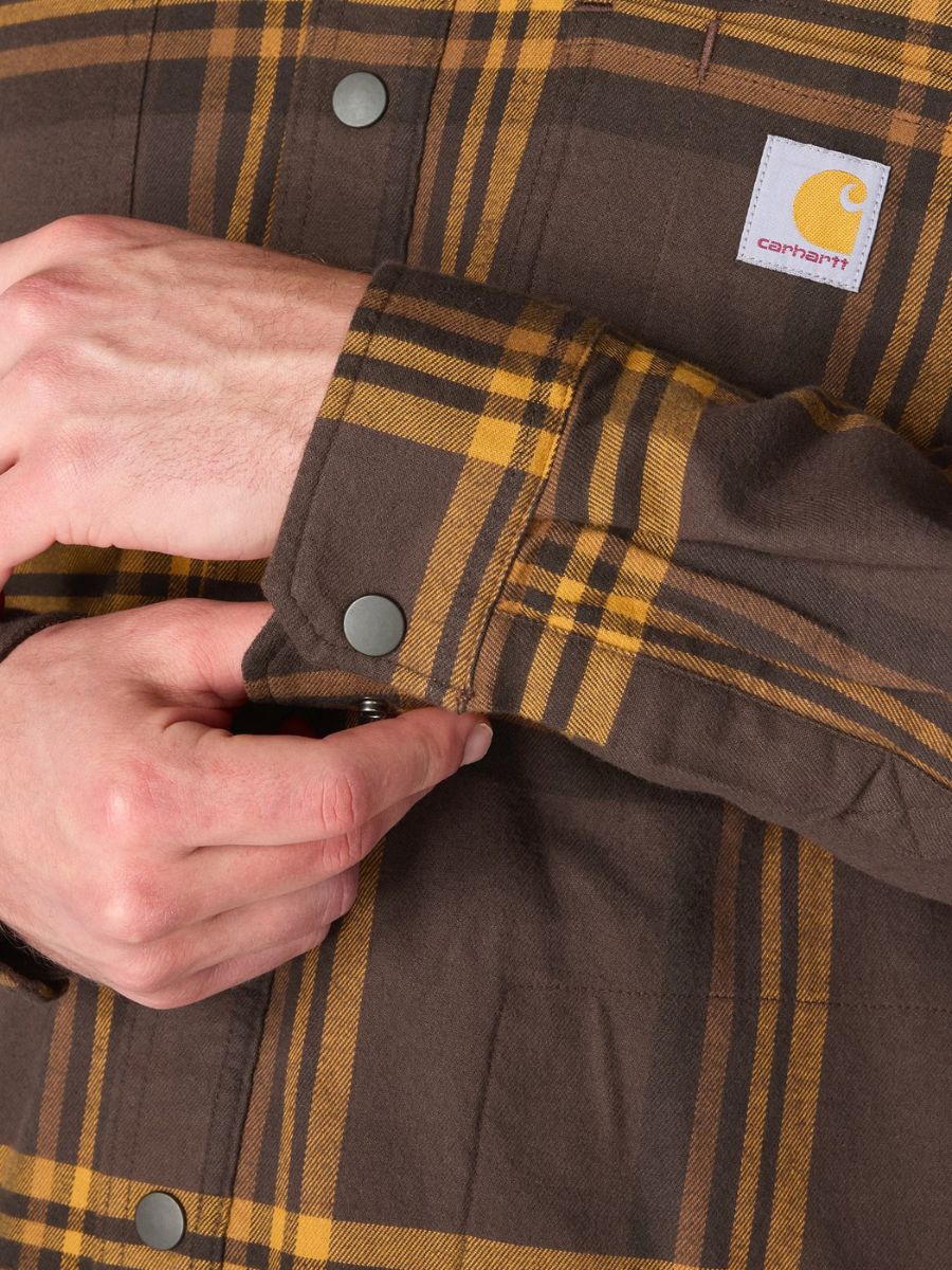 Carhartt Relaxed Fit Fleece Lined Hooded Flannel