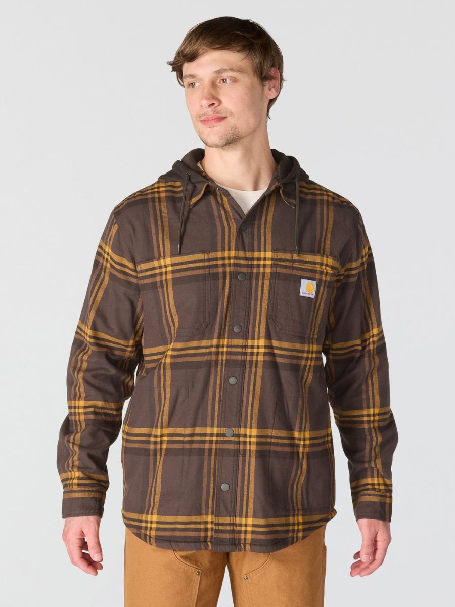 Carhartt Relaxed Fit Fleece Lined Hooded Flannel