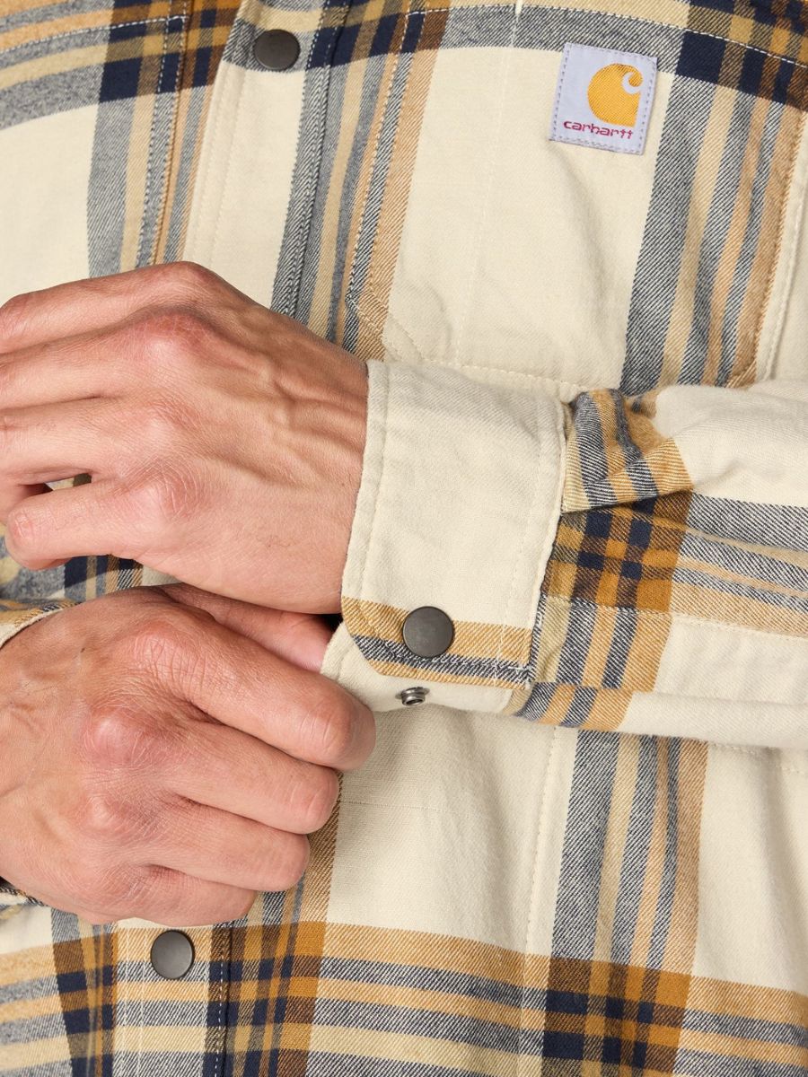 Carhartt Relaxed Fit Fleece Lined Hooded Flannel