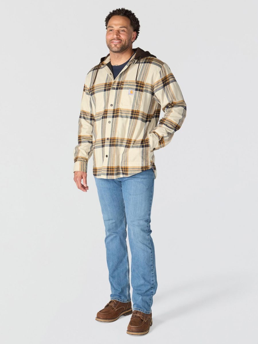 Carhartt Relaxed Fit Fleece Lined Hooded Flannel
