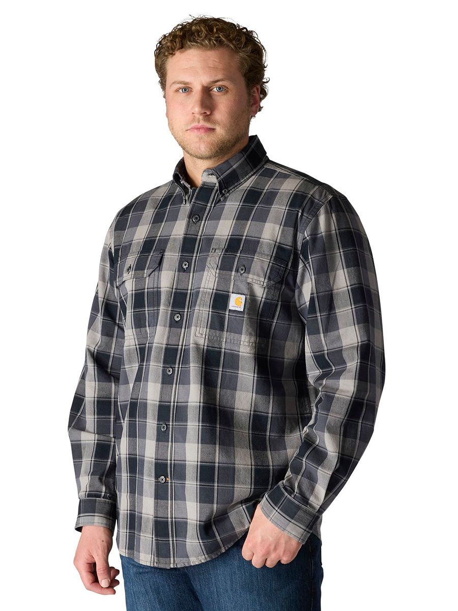 Carhartt Midweight Chambray Plaid Shirt