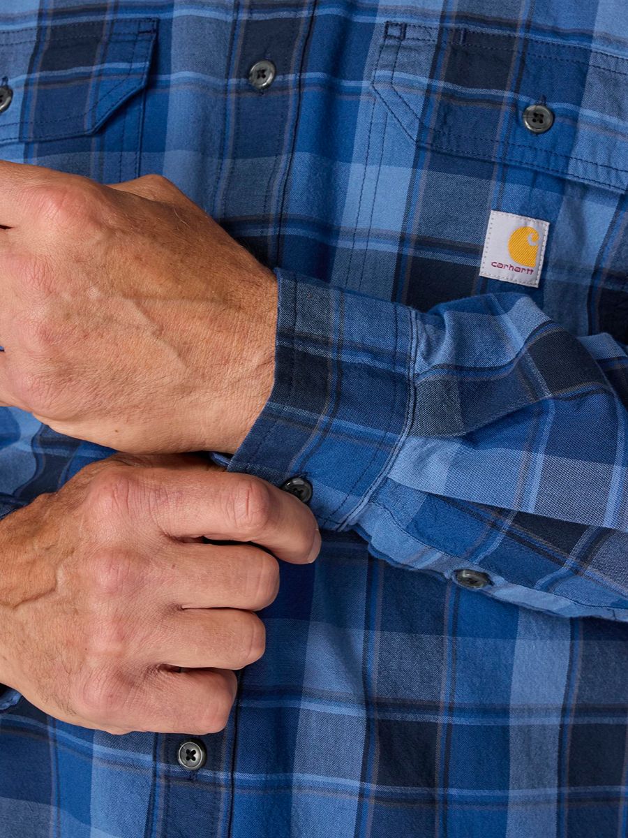 Carhartt Midweight Chambray Plaid Shirt
