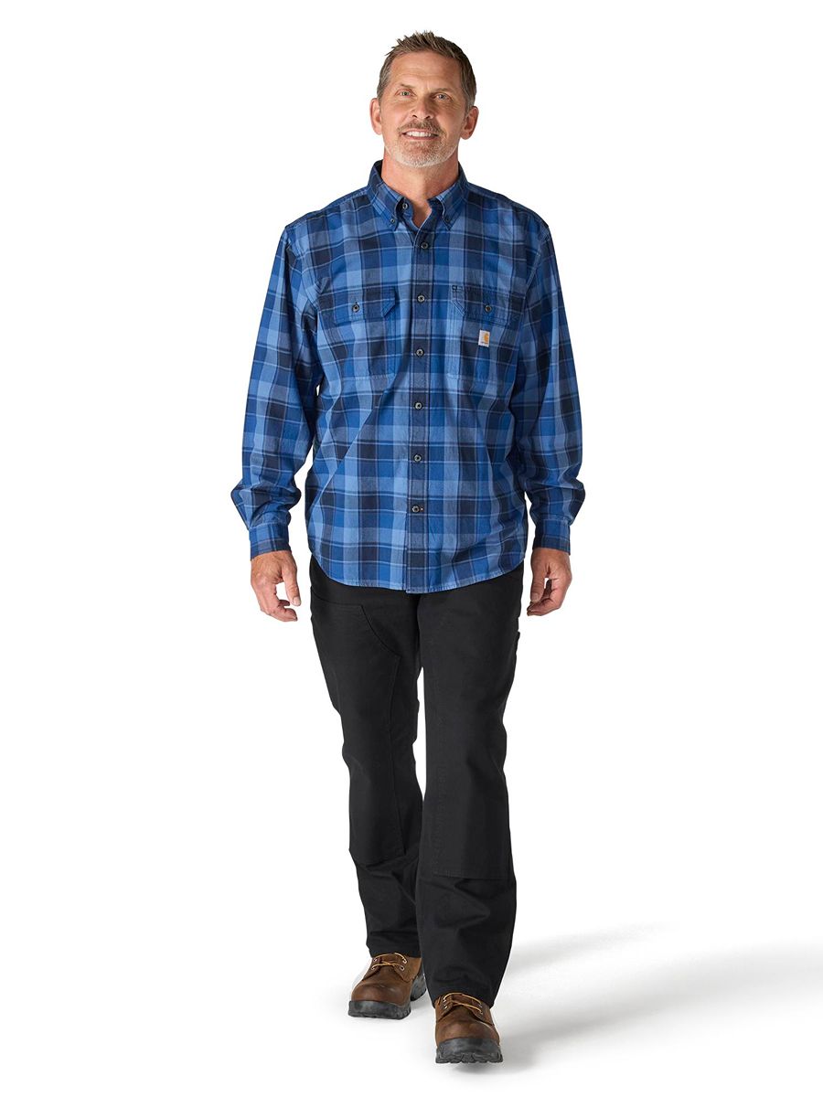 Carhartt Midweight Chambray Plaid Shirt