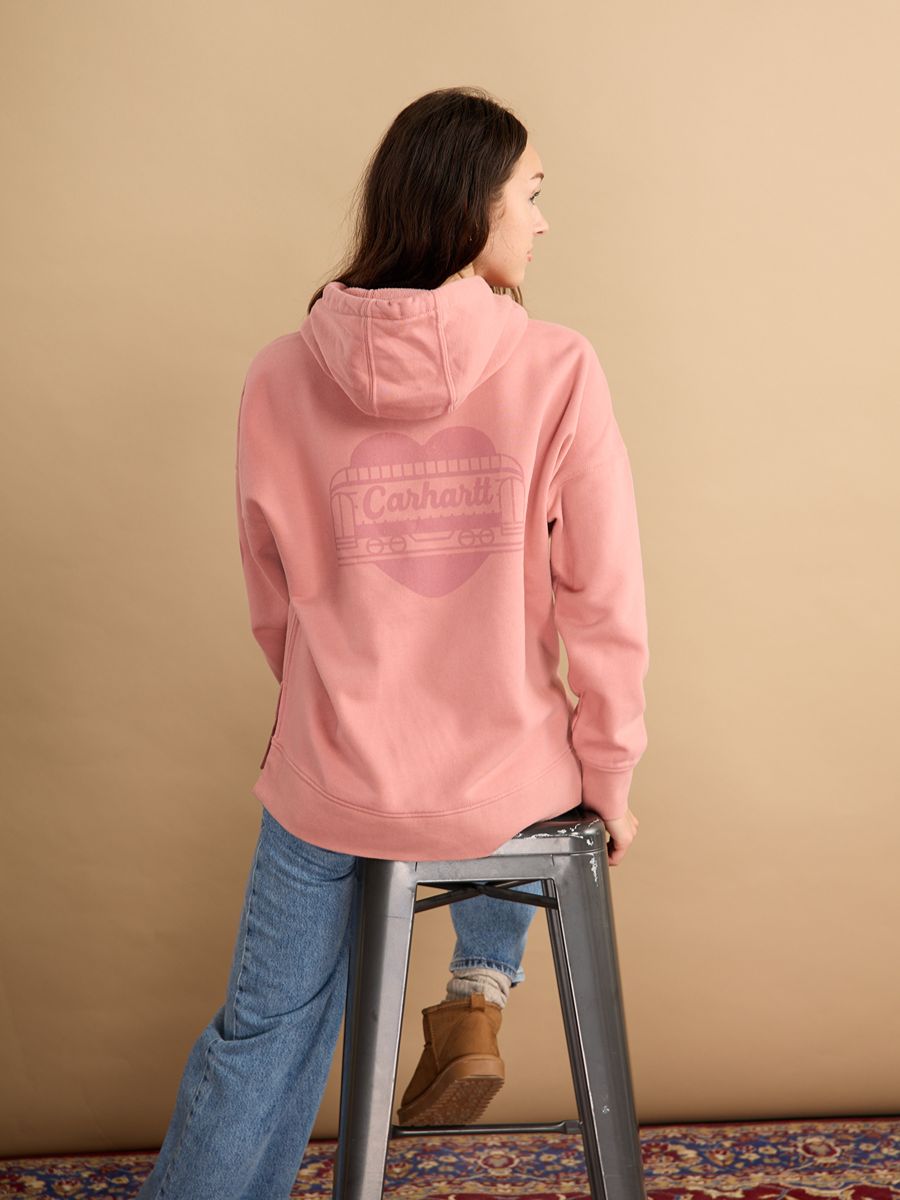 Carhartt Ladies Oversized Heart Graphic Sweater