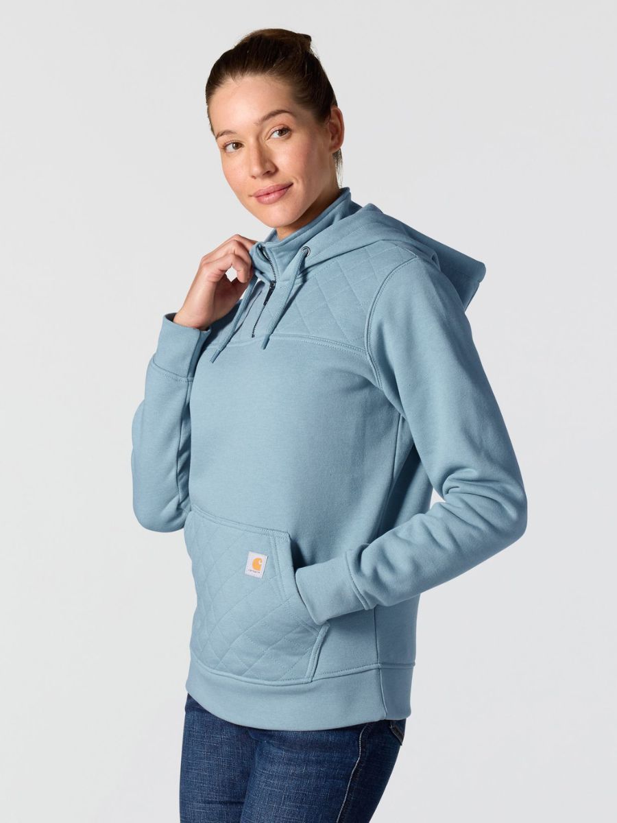 Carhartt Women’s Paxton Quilted Quarter-Zip Hoodie