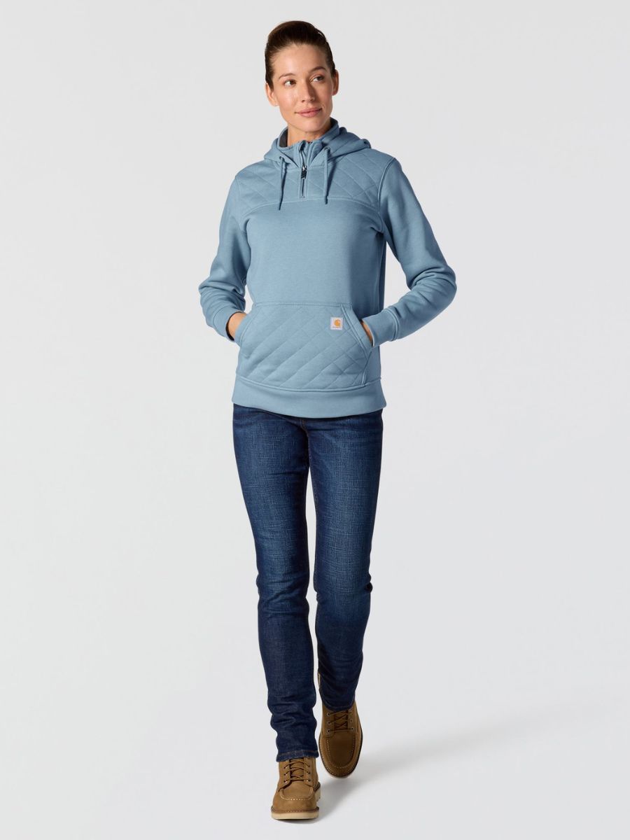 Carhartt Women’s Paxton Quilted Quarter-Zip Hoodie