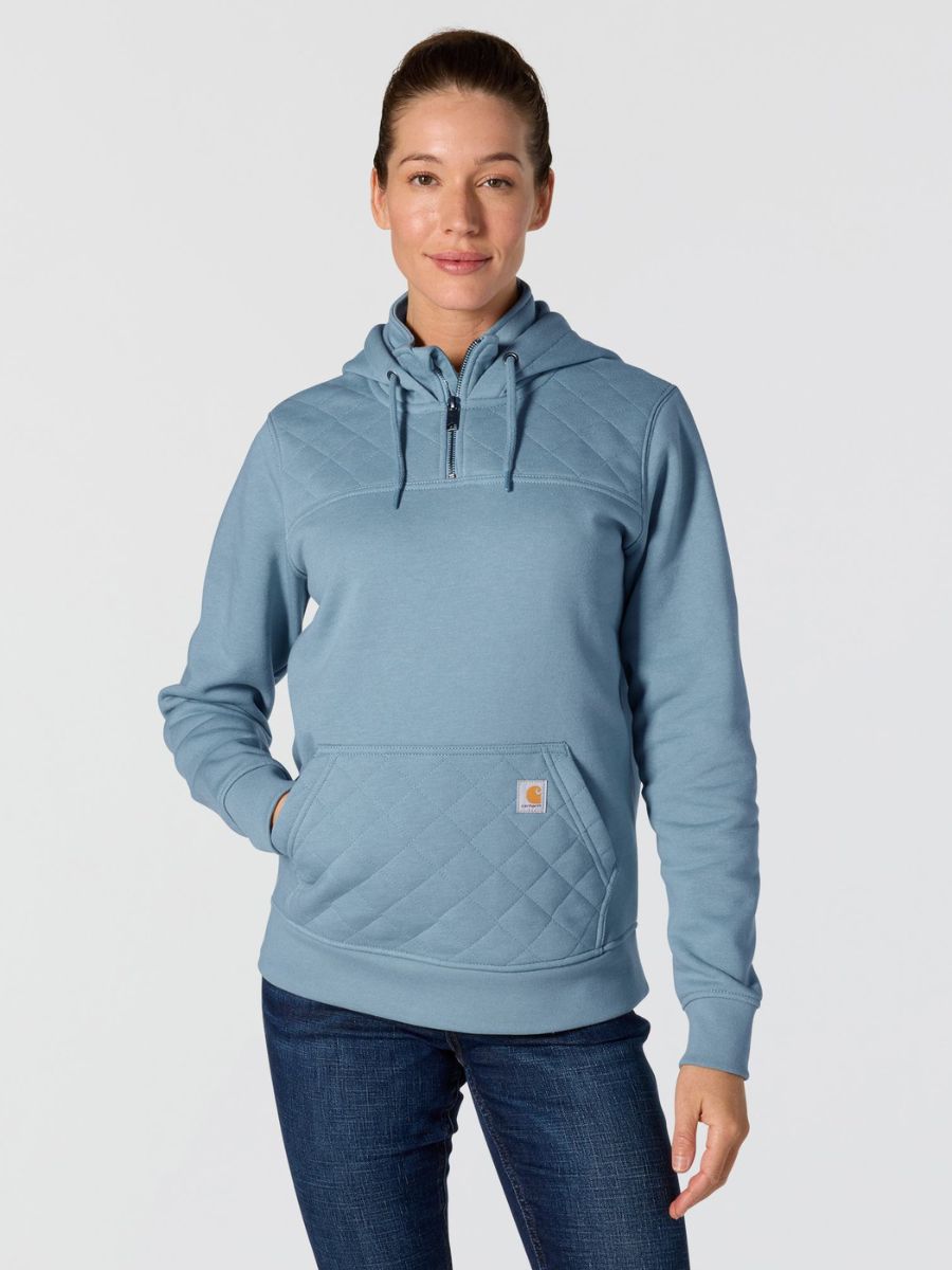 Carhartt Women’s Paxton Quilted Quarter-Zip Hoodie