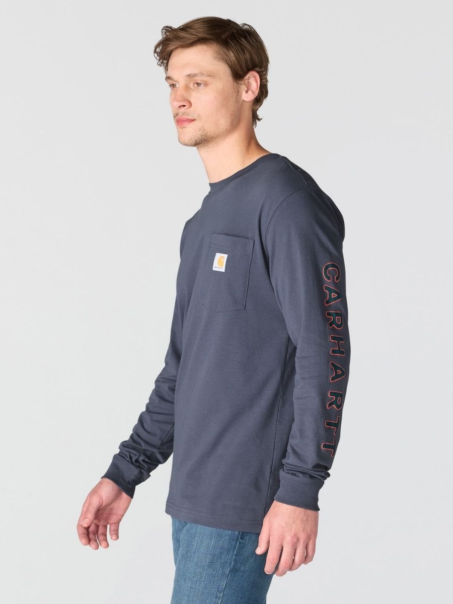 Carhartt Irvine Deer Badge Long Sleeve Tee