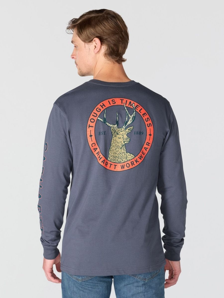 Carhartt Irvine Deer Badge Long Sleeve Tee