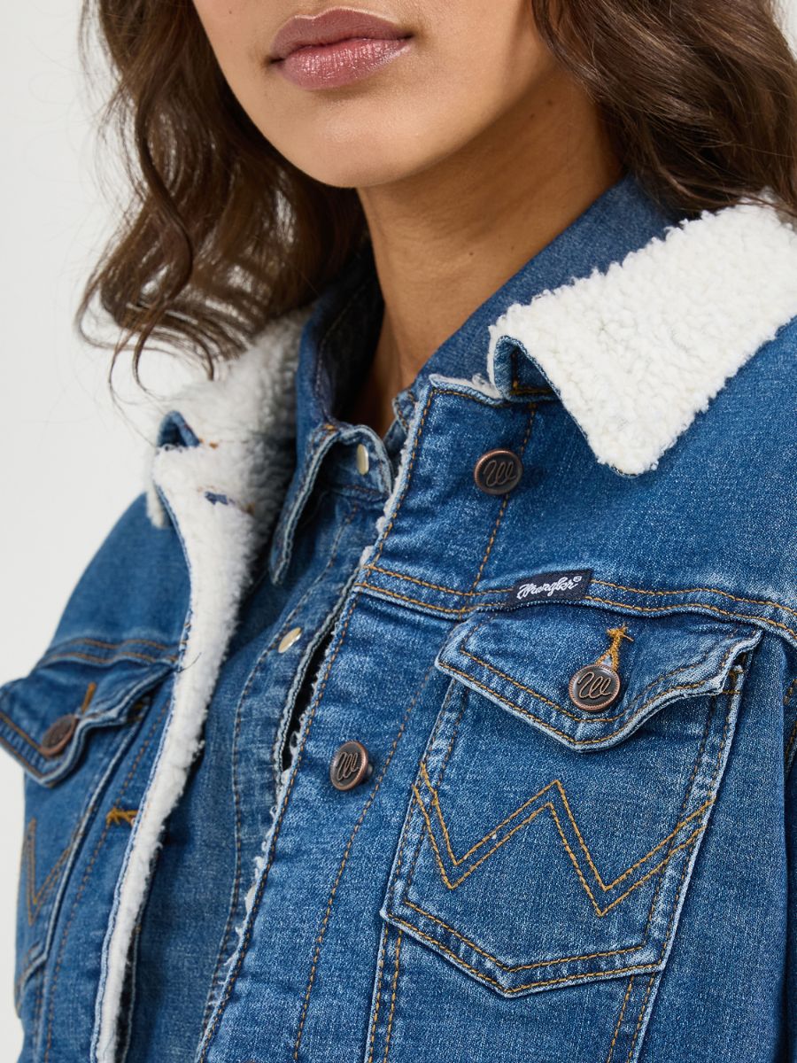 Wrangler Denim Sherpa Jacket