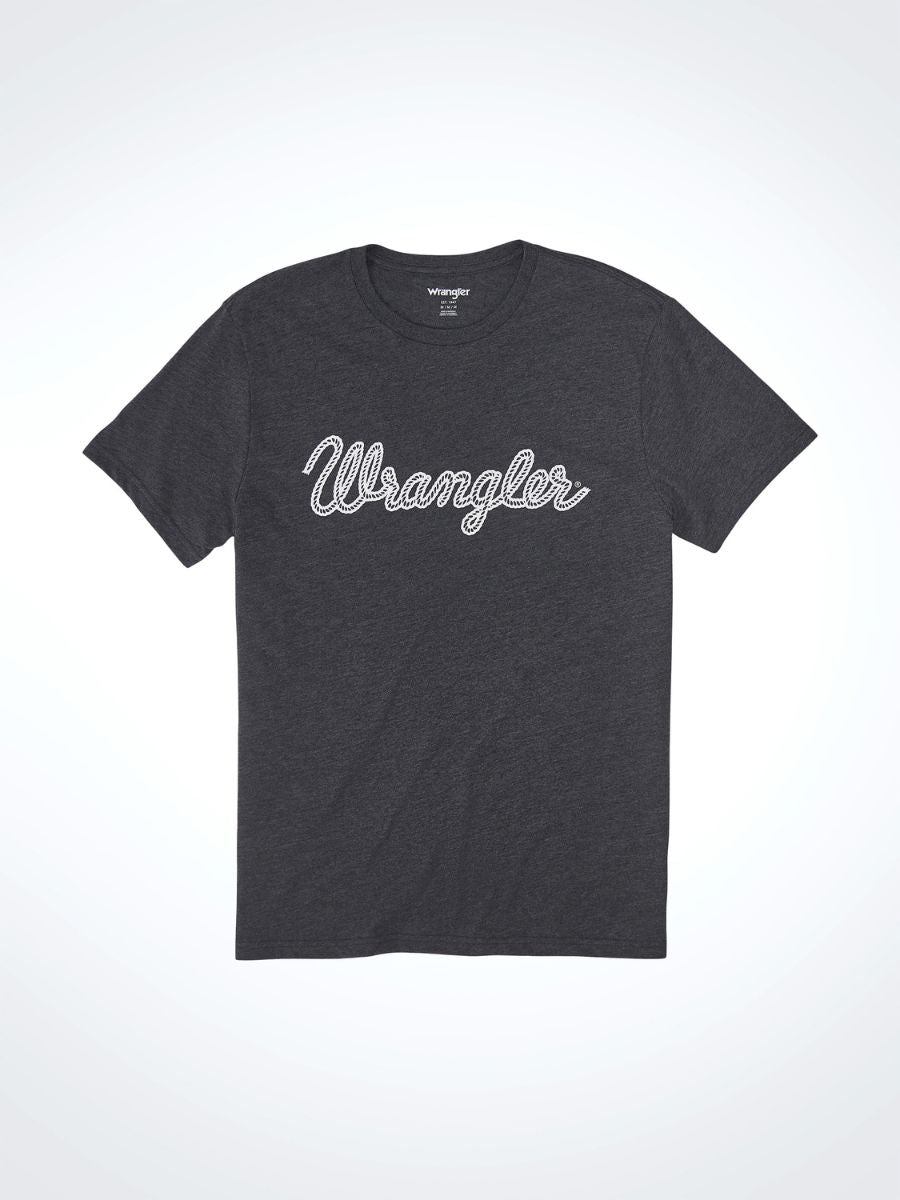 Wrangler Rope Caviar Heather Tee