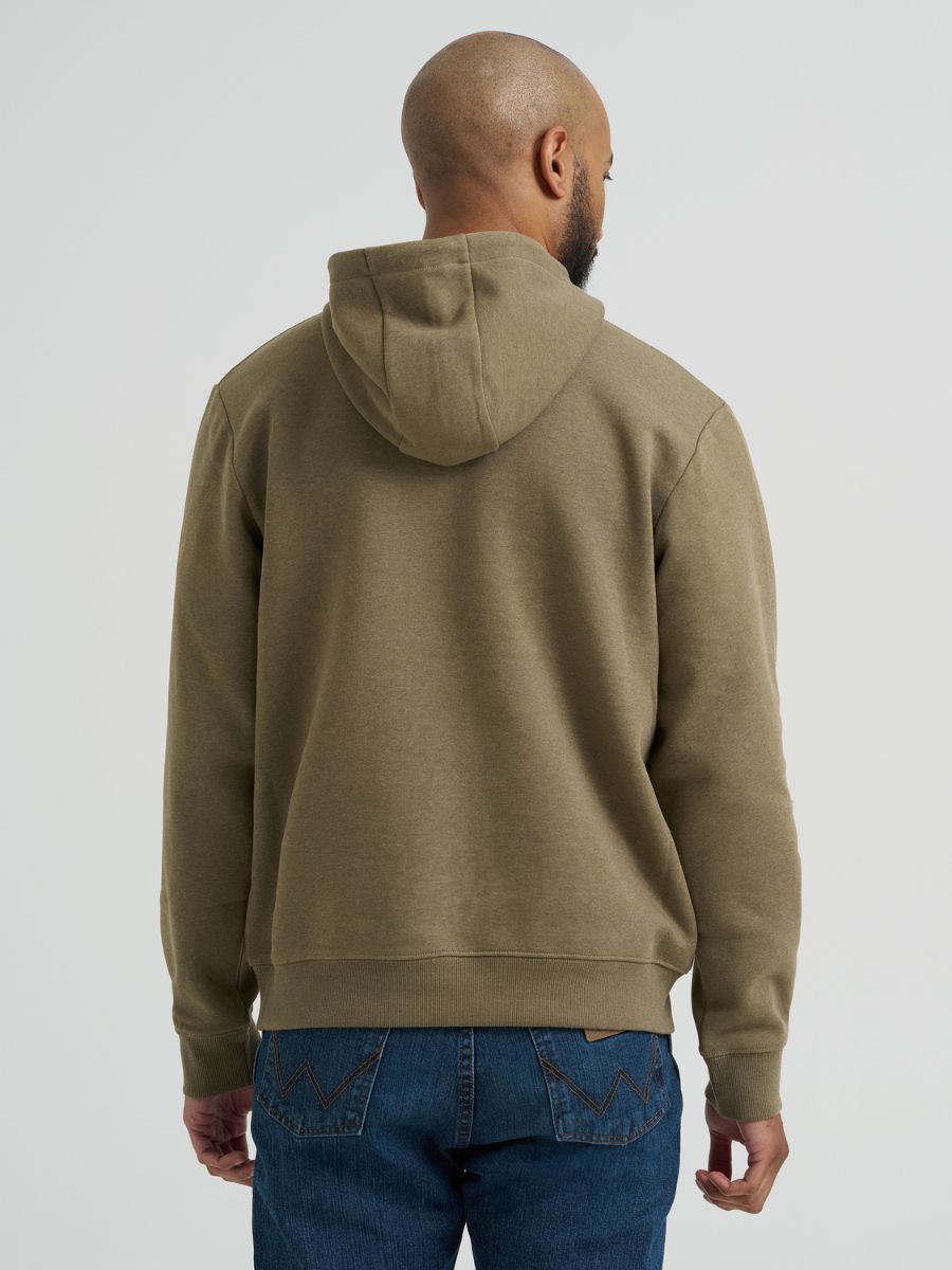 Wrangler Classic Rope Sleeve Olive Hoodie