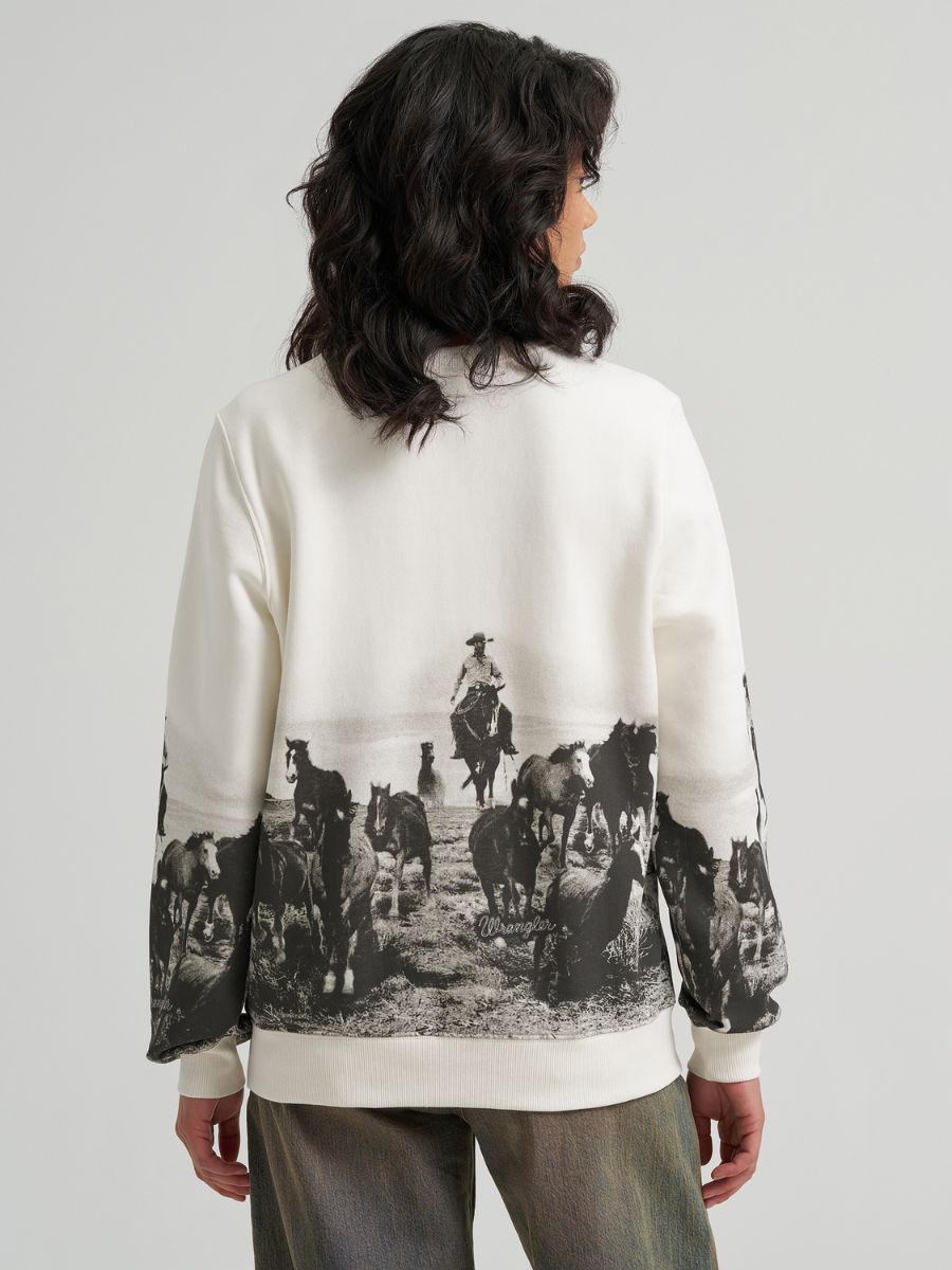 Wrangler Ranch Scene Crew Sweatshirt
