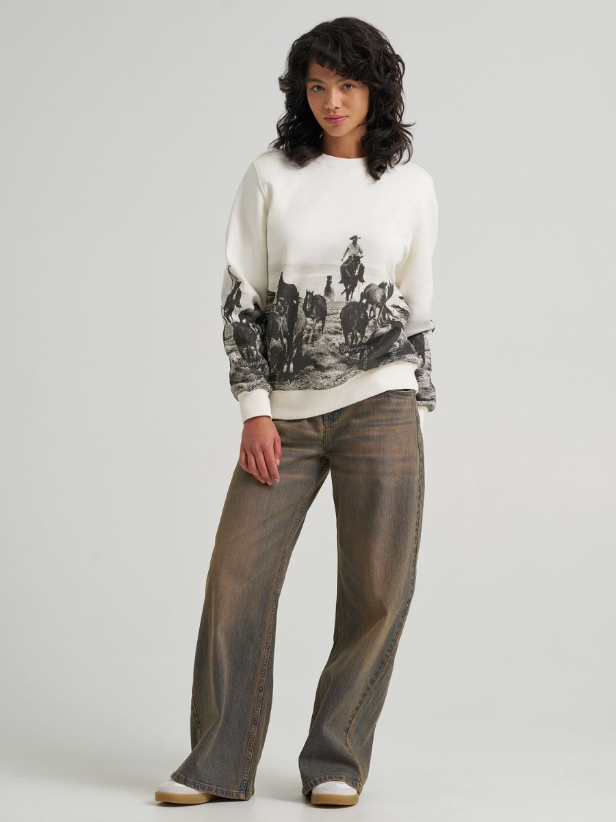 Wrangler Ranch Scene Crew Sweatshirt
