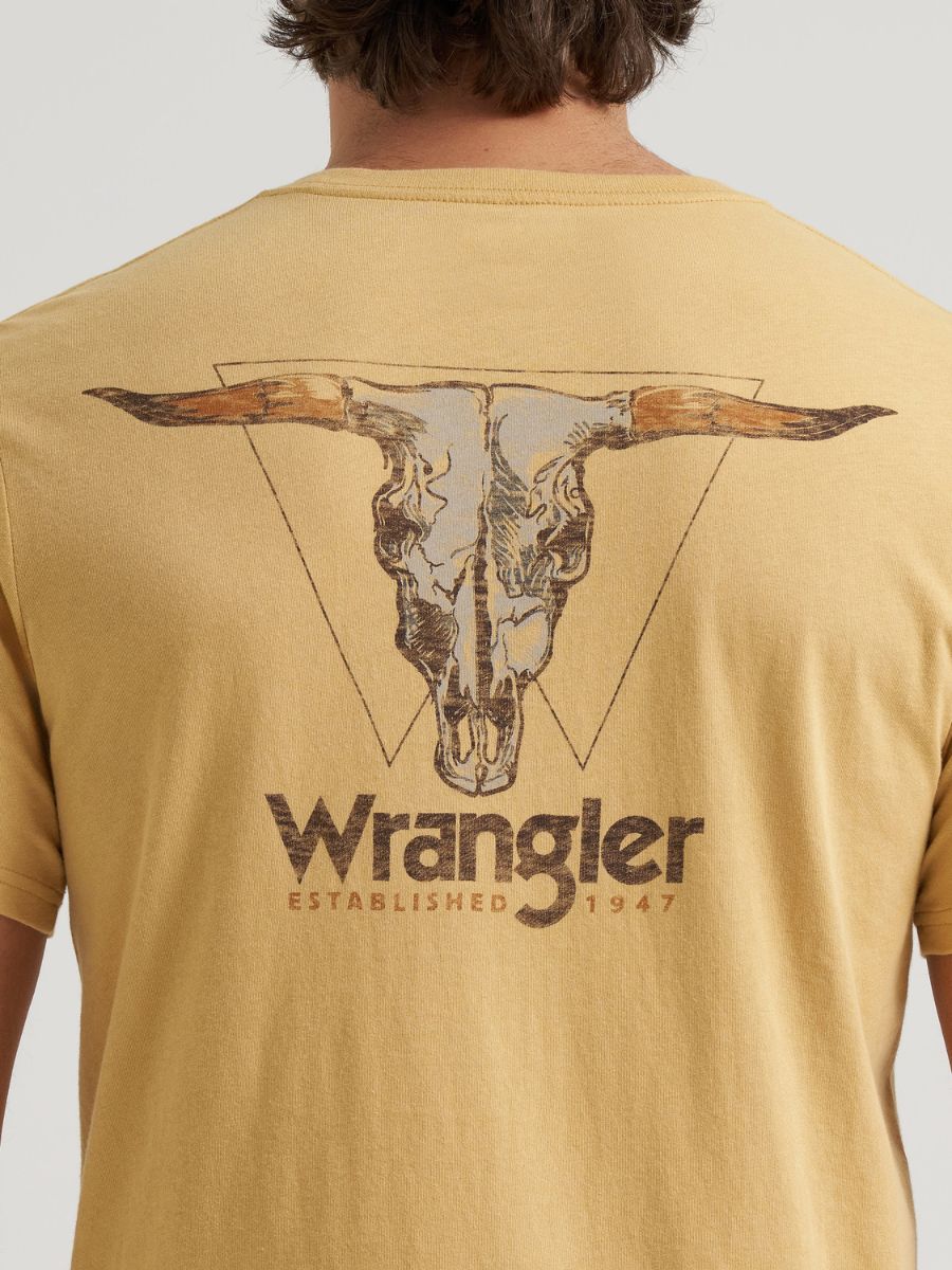 Wrangler Curry Heather Skull Tee