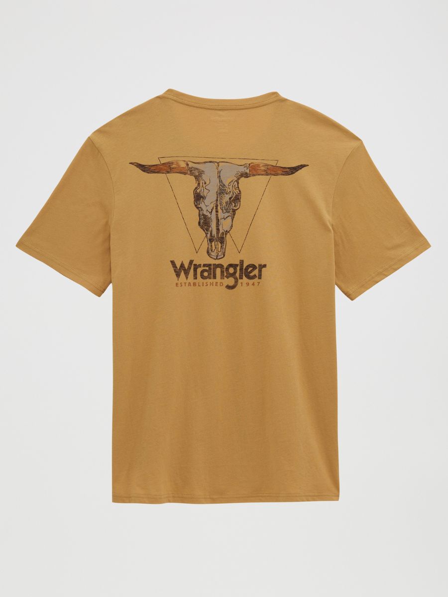 Wrangler Curry Heather Skull Tee